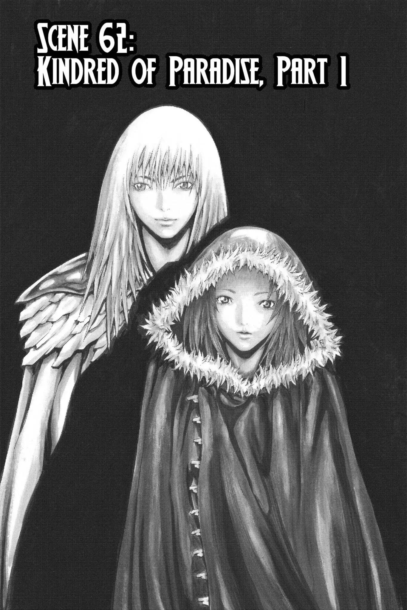 Claymore Chapter 62 page 1 - Chapter 62: Vol.11 Scene 62: Kindred of Paradise, Part 1