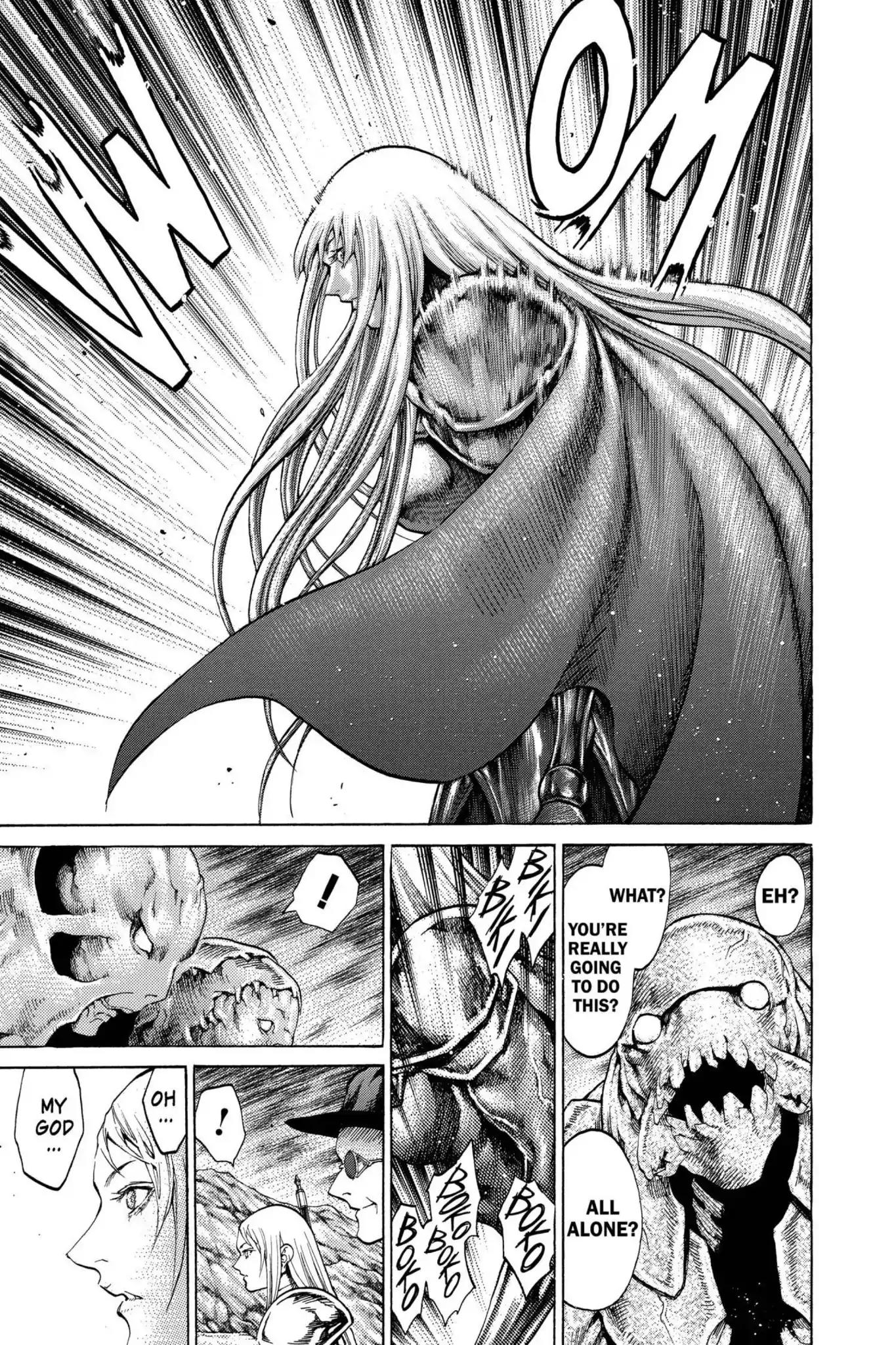 Claymore Chapter 62 page 10 - Chapter 62: Vol.11 Scene 62: Kindred of Paradise, Part 1