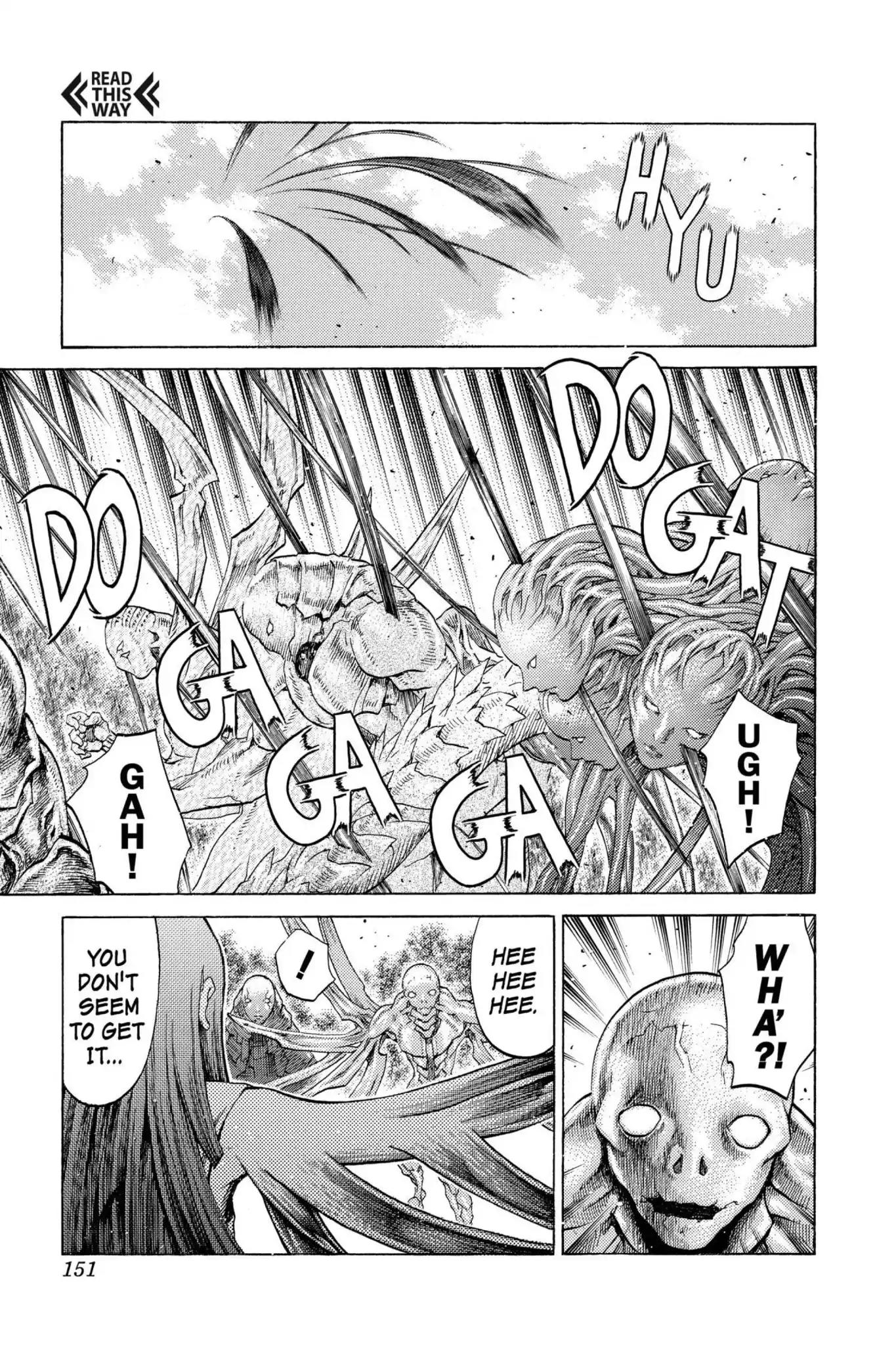 Claymore Chapter 62 page 23 - Chapter 62: Vol.11 Scene 62: Kindred of Paradise, Part 1