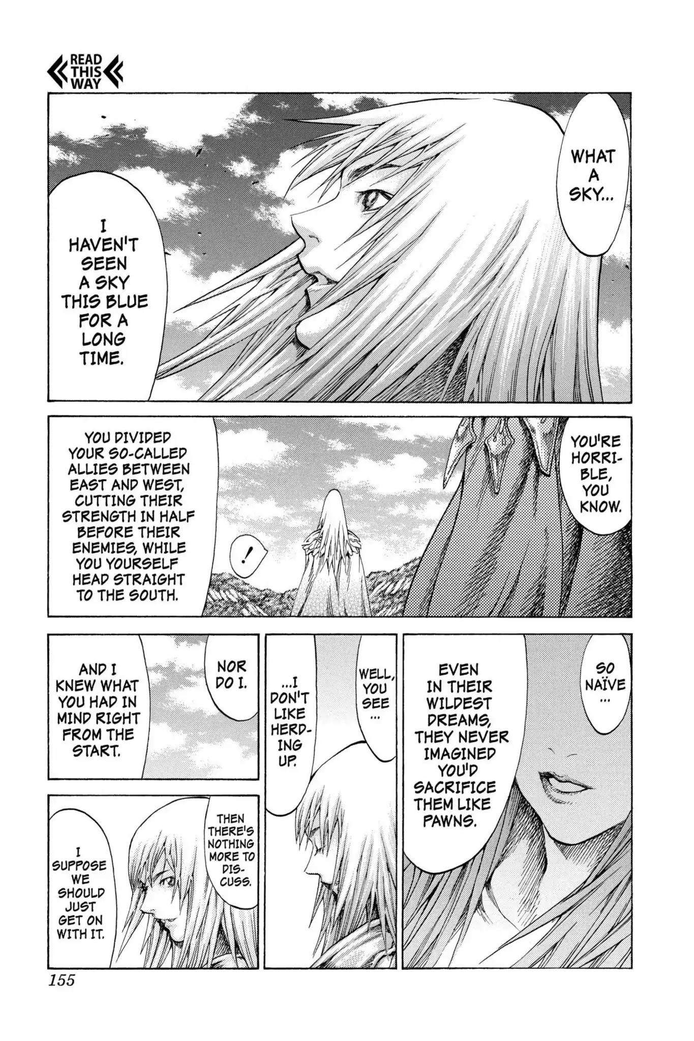 Claymore Chapter 62 page 27 - Chapter 62: Vol.11 Scene 62: Kindred of Paradise, Part 1