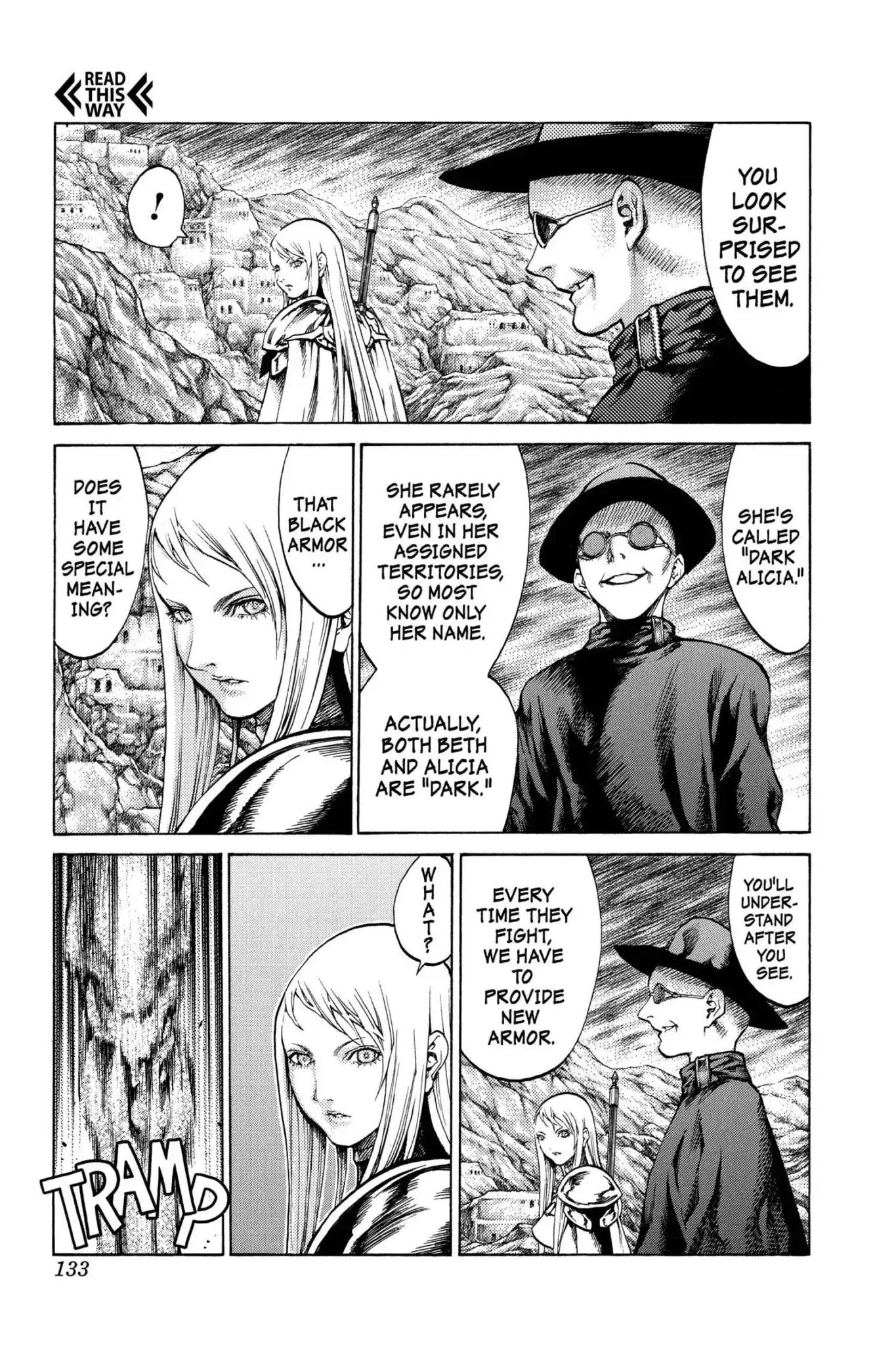 Claymore Chapter 62 page 7 - Chapter 62: Vol.11 Scene 62: Kindred of Paradise, Part 1