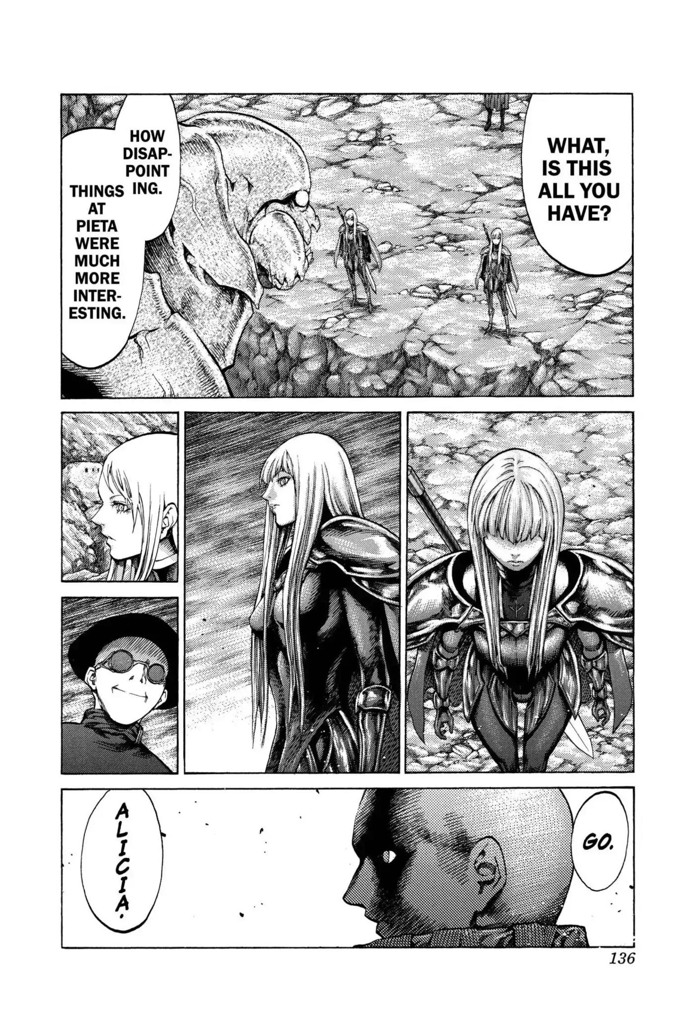 Claymore Chapter 62 page 9 - Chapter 62: Vol.11 Scene 62: Kindred of Paradise, Part 1