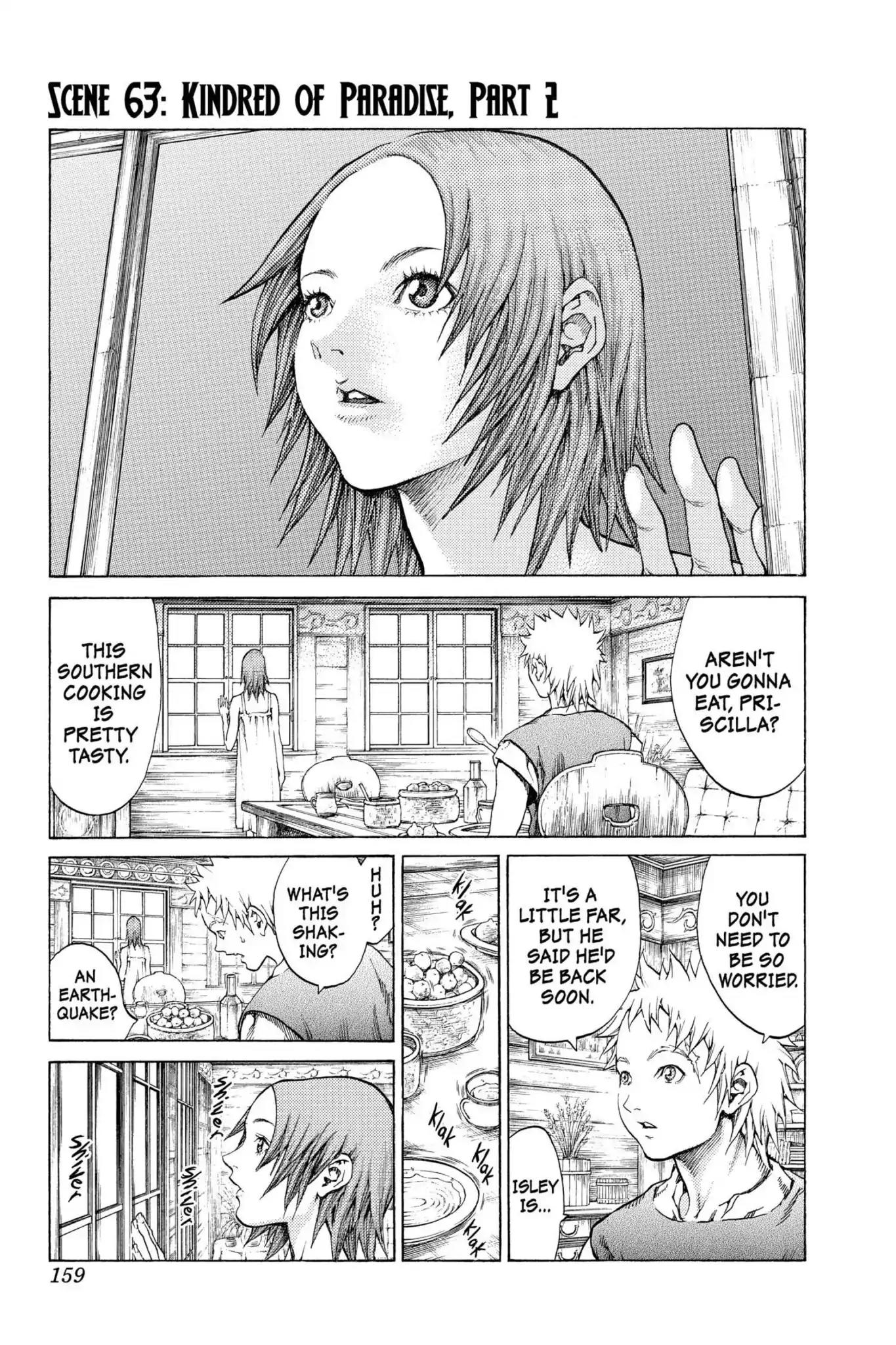 Claymore Chapter 63 page 1 - Chapter 63: Vol.11 Scene 63: Kindred of Paradise, Part 2