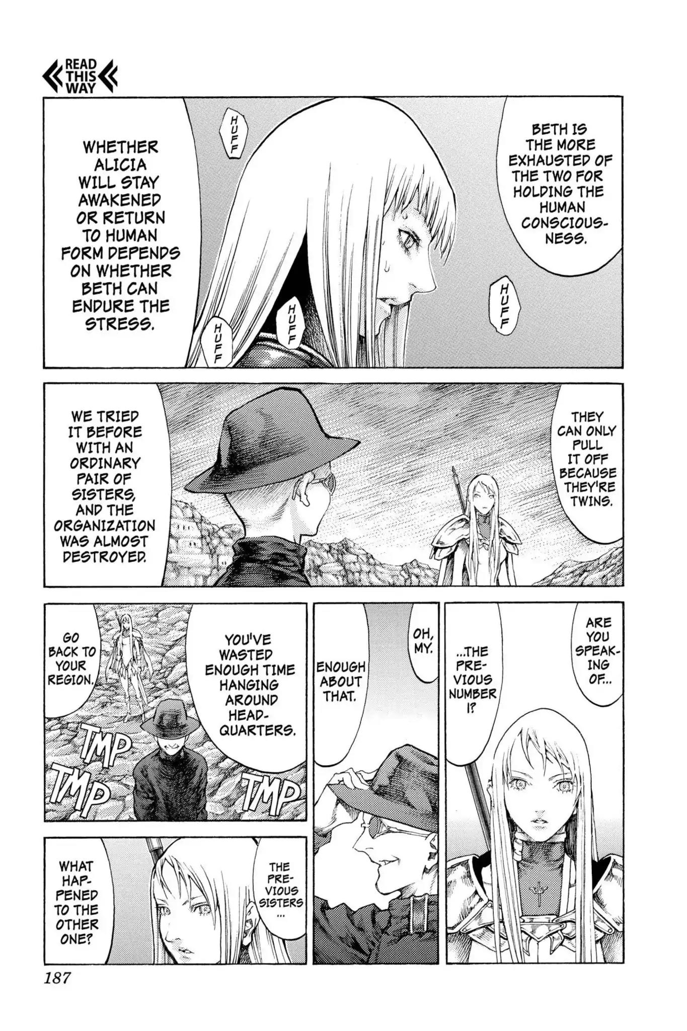 Claymore Chapter 63 page 25 - Chapter 63: Vol.11 Scene 63: Kindred of Paradise, Part 2