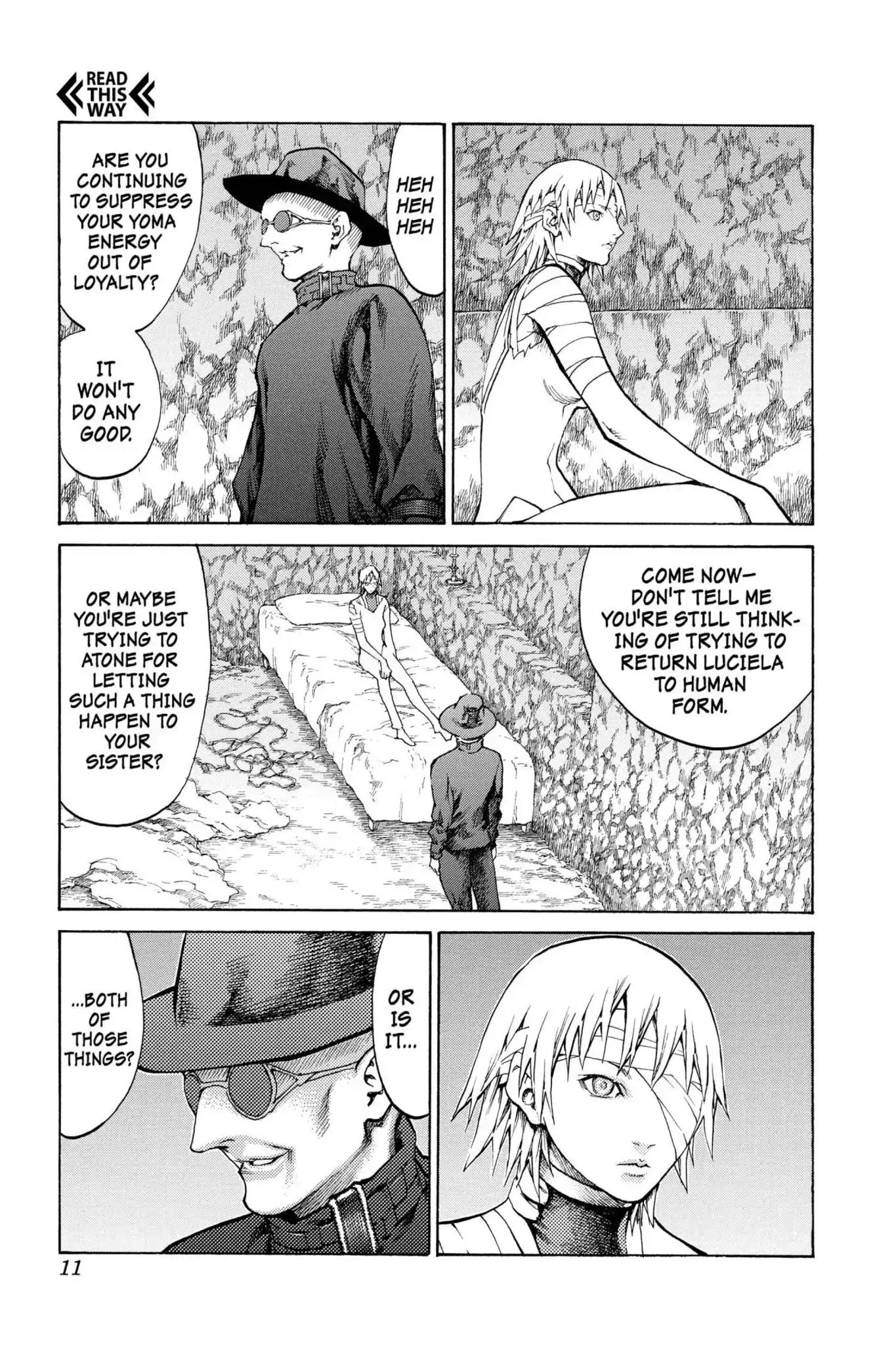 Claymore Chapter 64 page 11 - Chapter 64: Vol.12 Scene 64: Kindred of Paradise, Part 3