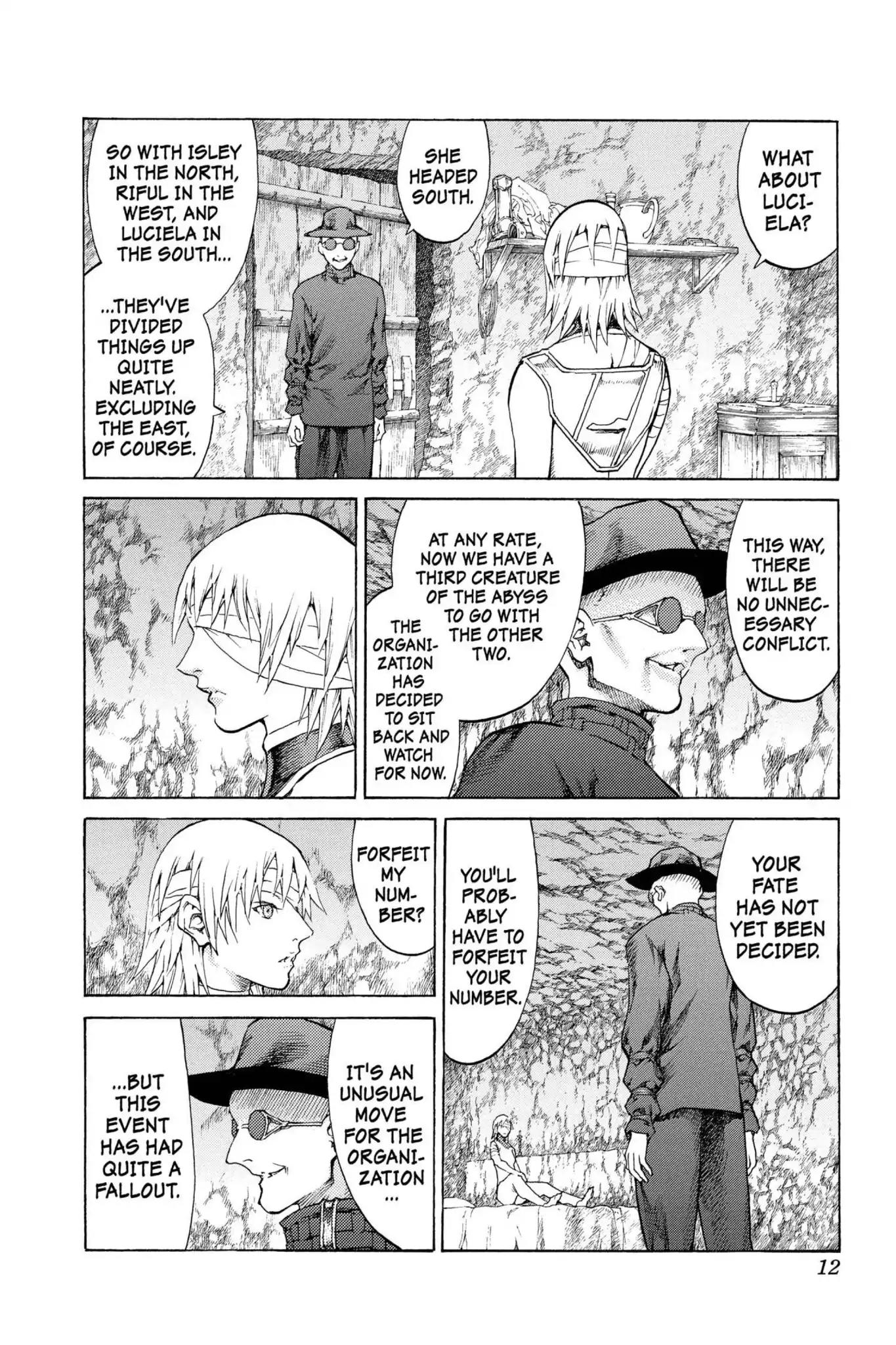 Claymore Chapter 64 page 12 - Chapter 64: Vol.12 Scene 64: Kindred of Paradise, Part 3
