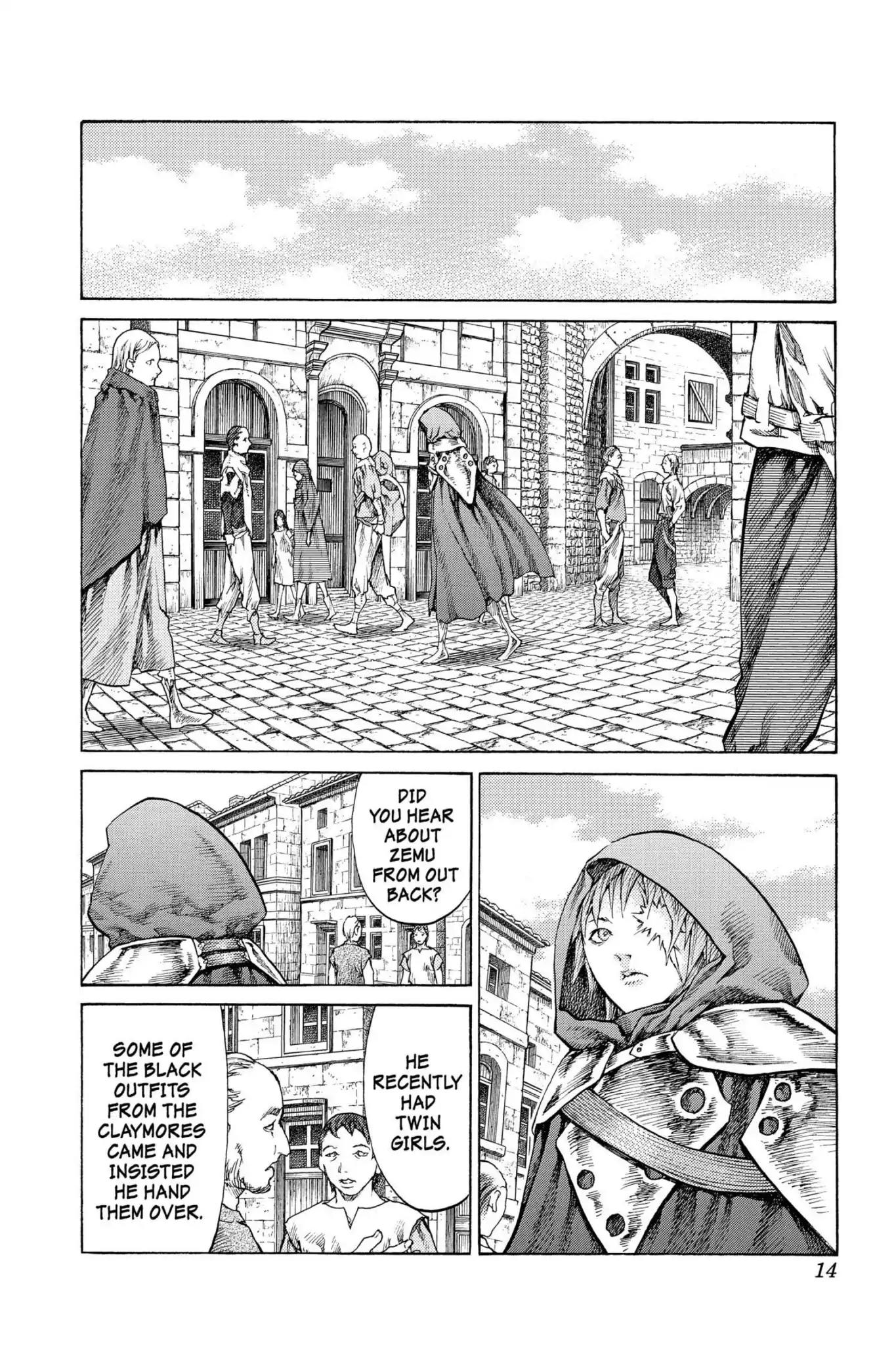 Claymore Chapter 64 page 14 - Chapter 64: Vol.12 Scene 64: Kindred of Paradise, Part 3