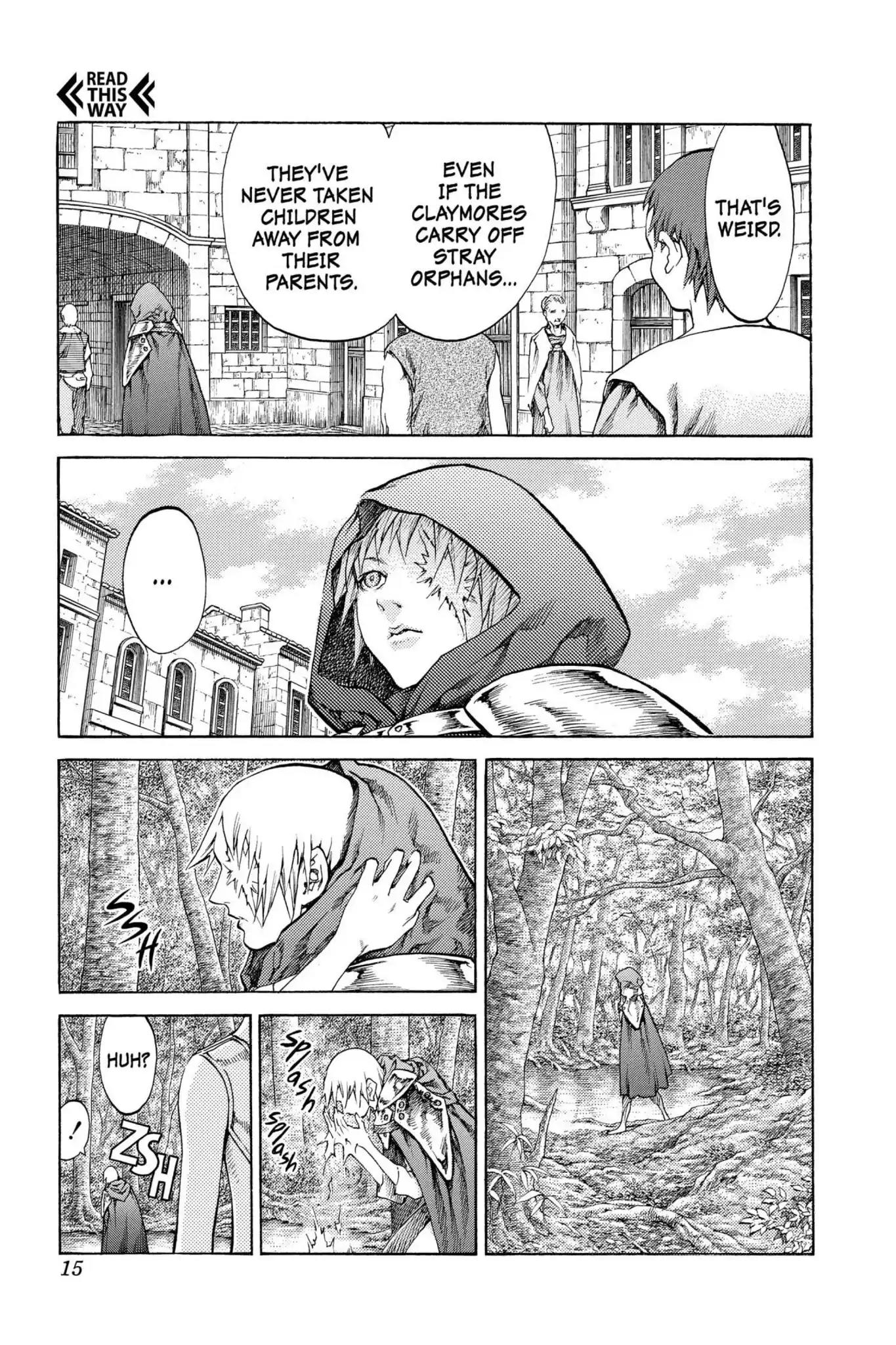Claymore Chapter 64 page 15 - Chapter 64: Vol.12 Scene 64: Kindred of Paradise, Part 3