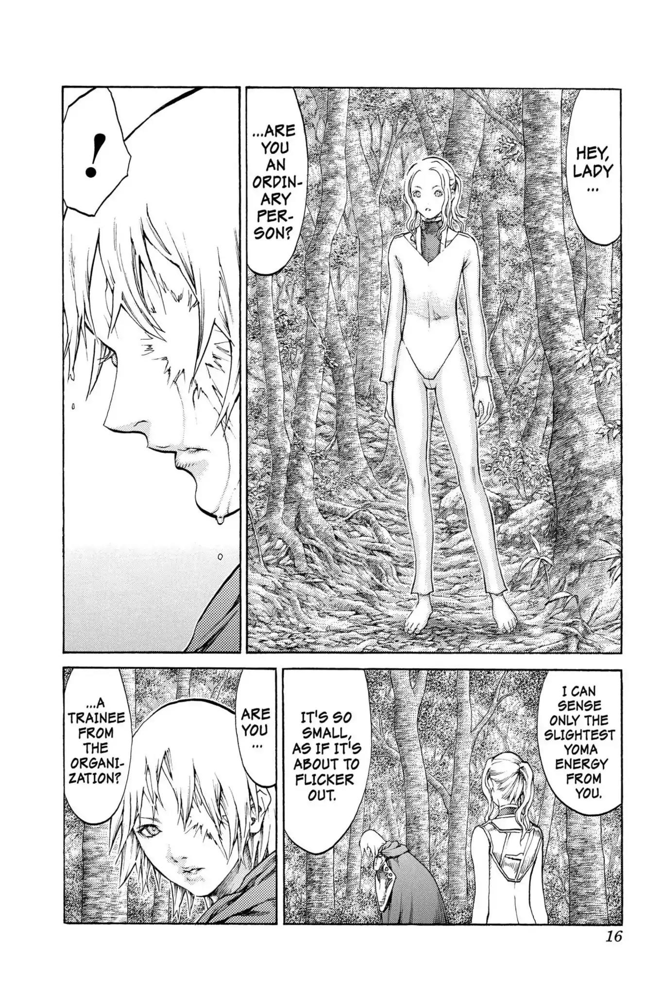 Claymore Chapter 64 page 16 - Chapter 64: Vol.12 Scene 64: Kindred of Paradise, Part 3