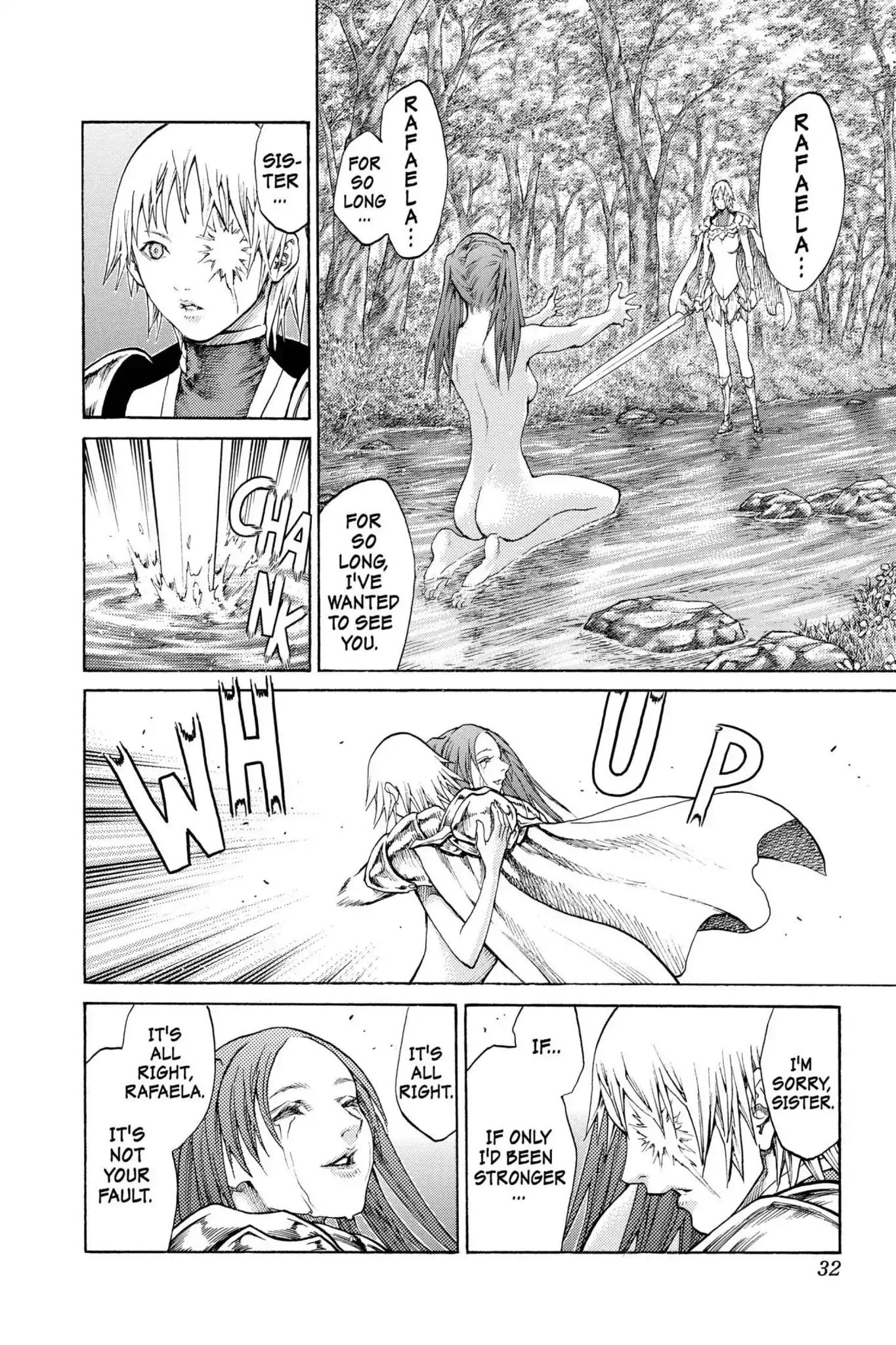 Claymore Chapter 64 page 32 - Chapter 64: Vol.12 Scene 64: Kindred of Paradise, Part 3