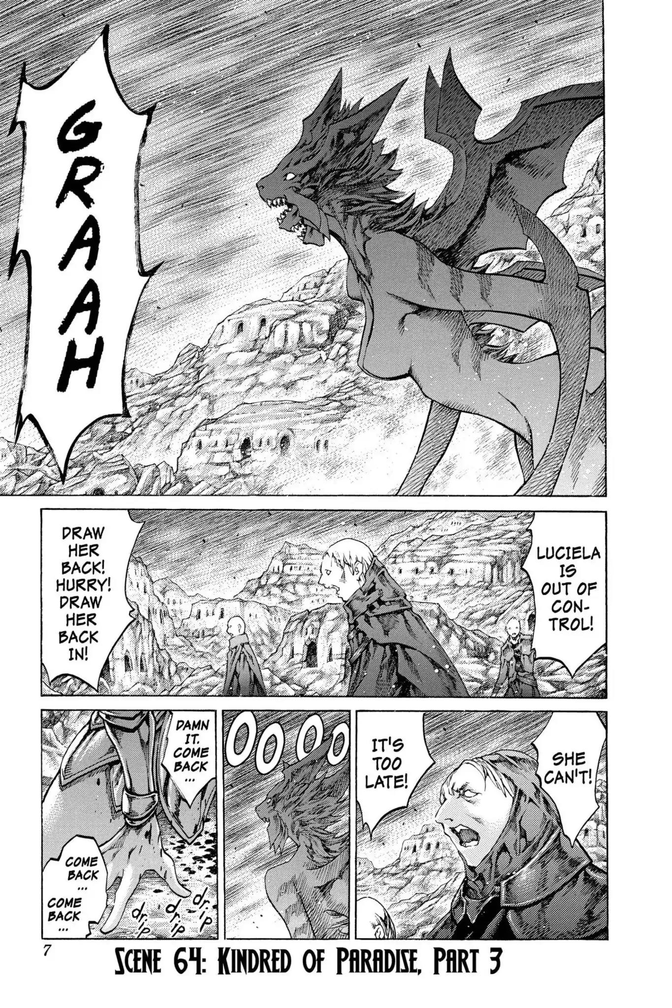 Claymore Chapter 64 page 7 - Chapter 64: Vol.12 Scene 64: Kindred of Paradise, Part 3