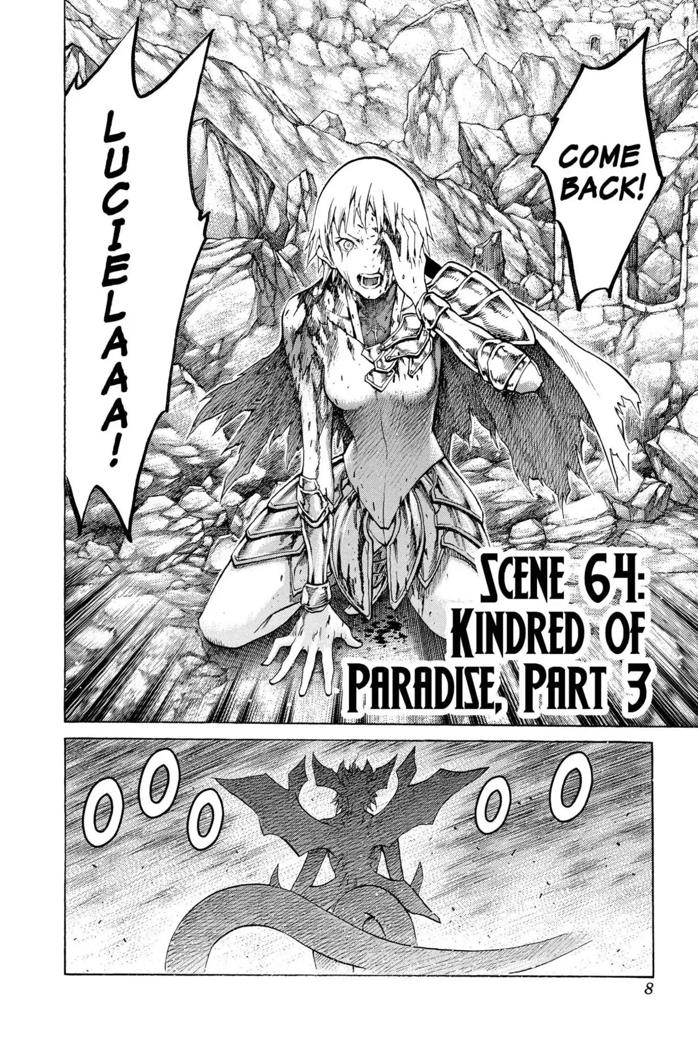 Claymore Chapter 64 page 8 - Chapter 64: Vol.12 Scene 64: Kindred of Paradise, Part 3