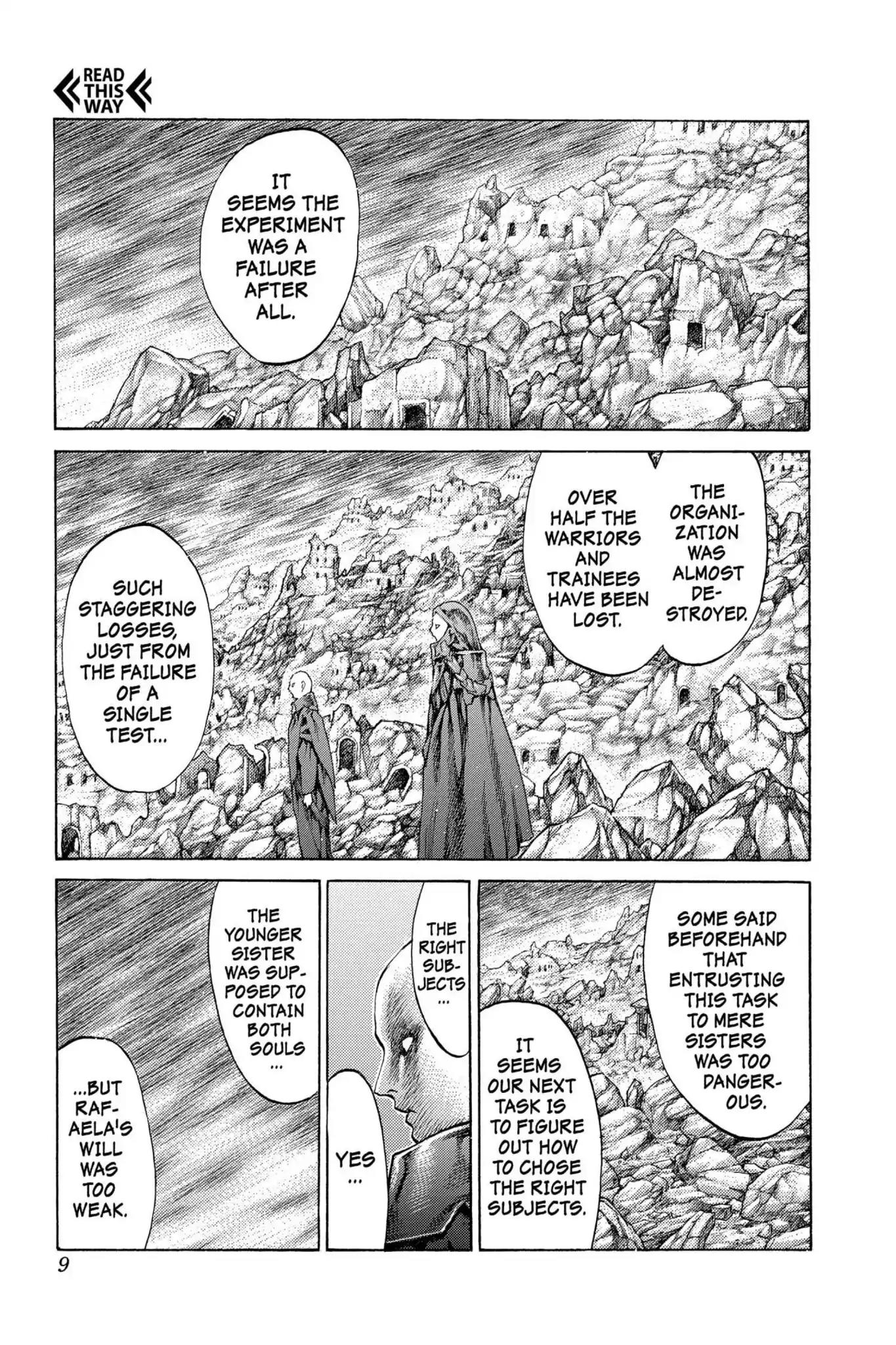 Claymore Chapter 64 page 9 - Chapter 64: Vol.12 Scene 64: Kindred of Paradise, Part 3