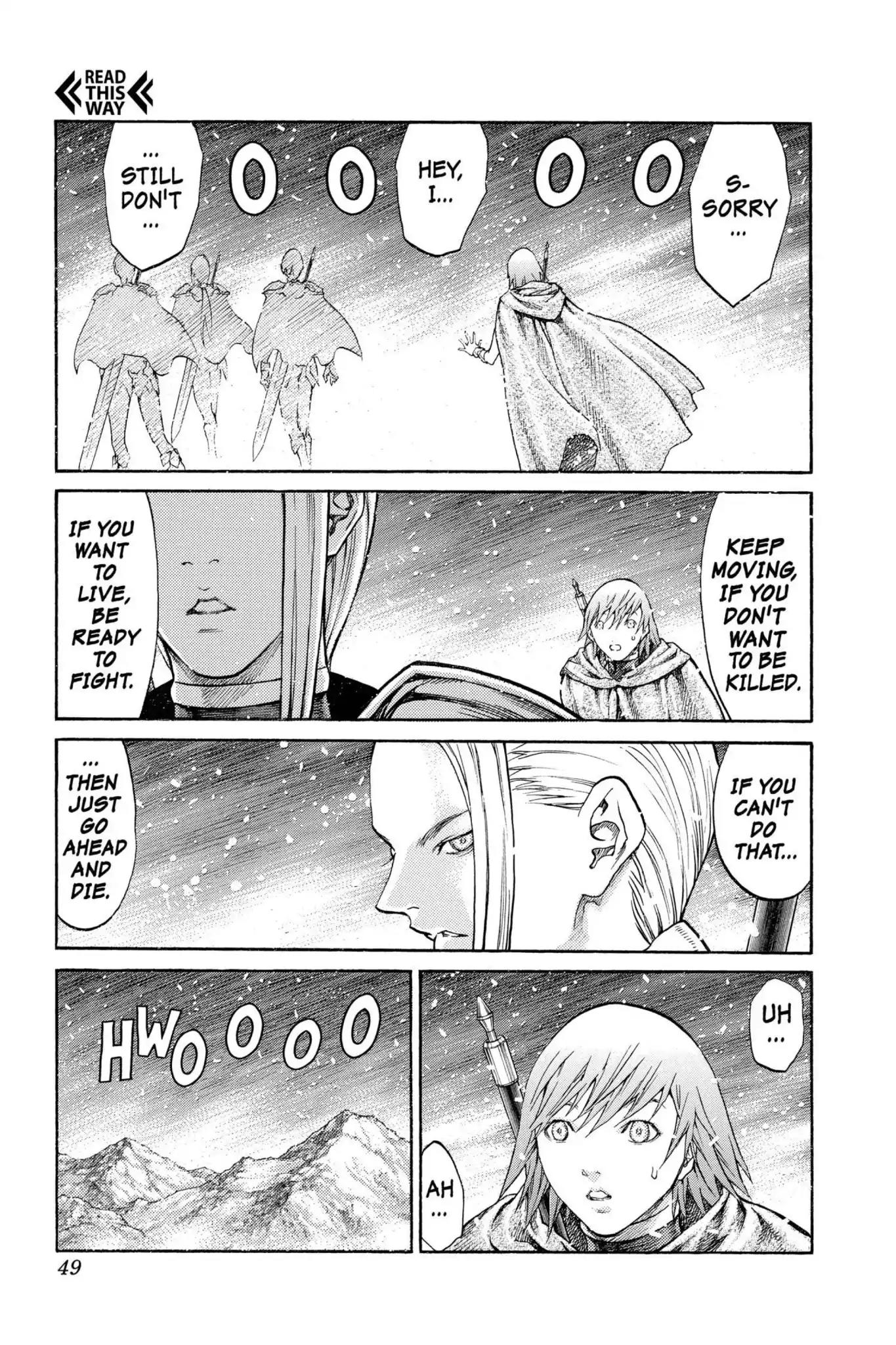 Claymore Chapter 65 page 10 - Chapter 65: Vol.12 Scene 65: The Souls of the Fallen, Part 1