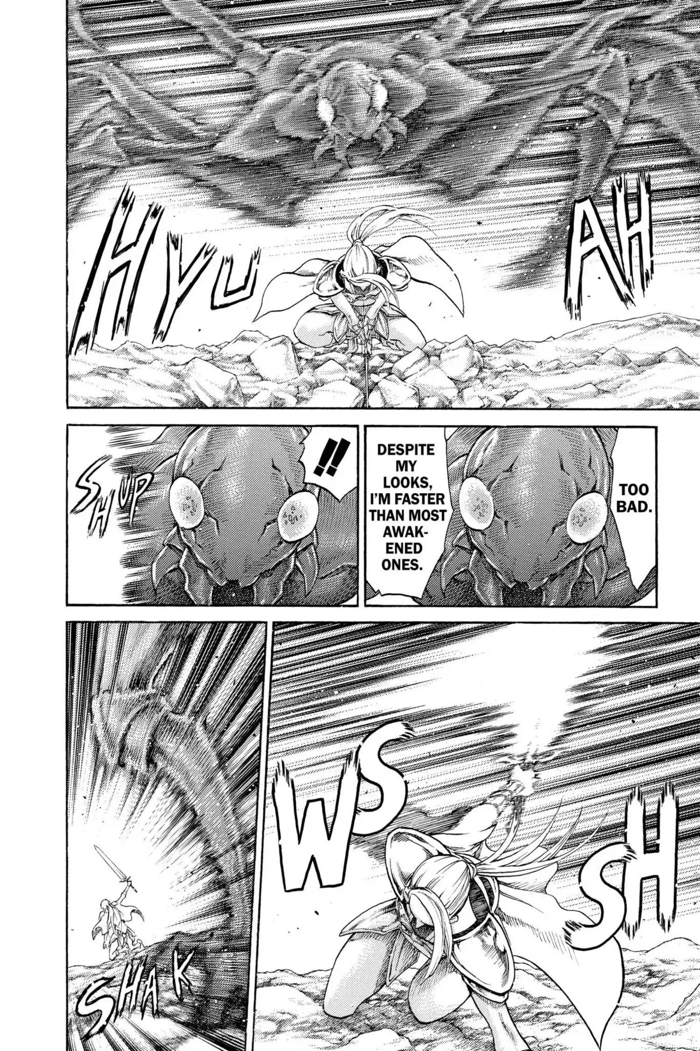 Claymore Chapter 65 page 17 - Chapter 65: Vol.12 Scene 65: The Souls of the Fallen, Part 1