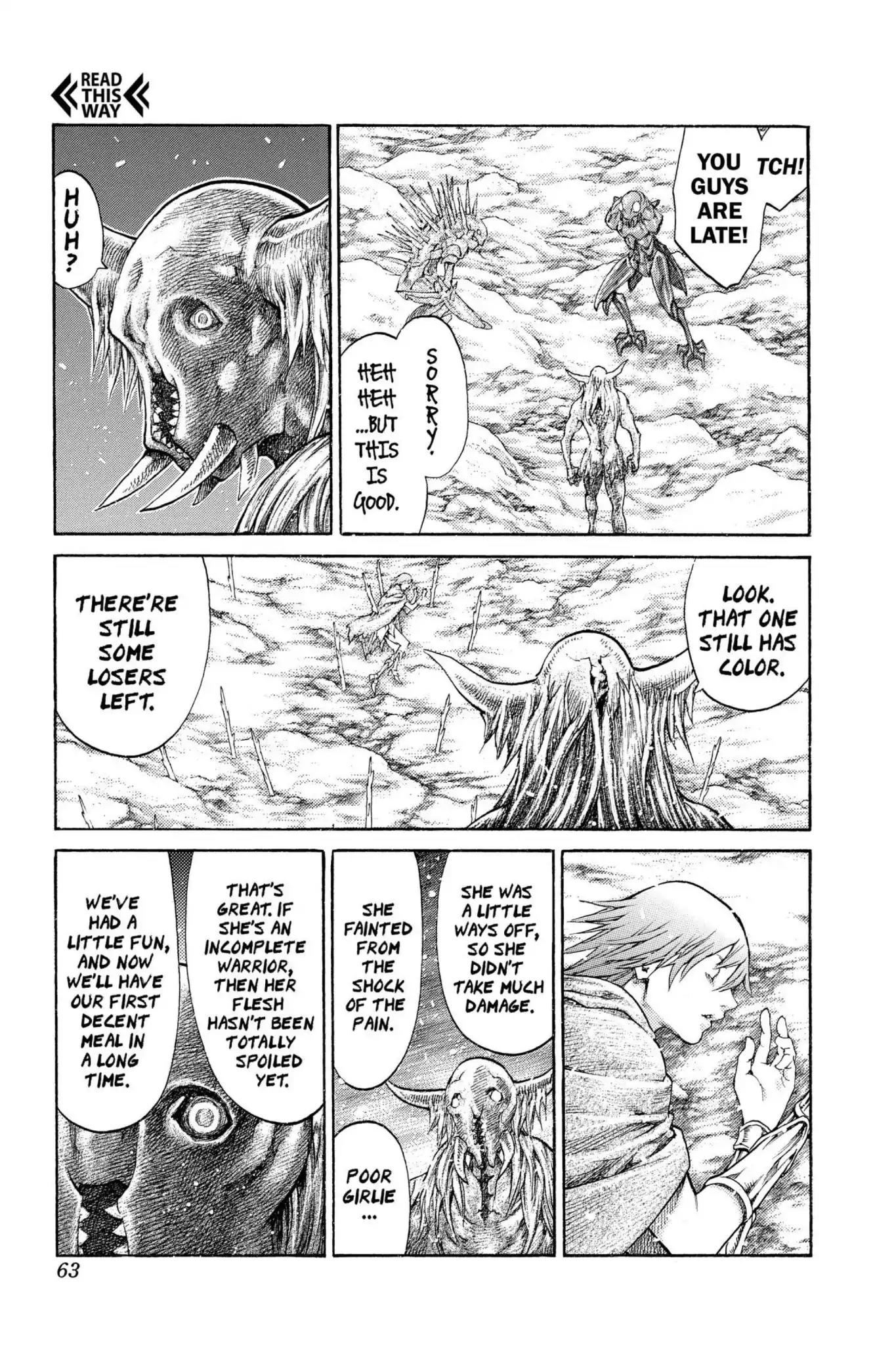 Claymore Chapter 65 page 24 - Chapter 65: Vol.12 Scene 65: The Souls of the Fallen, Part 1