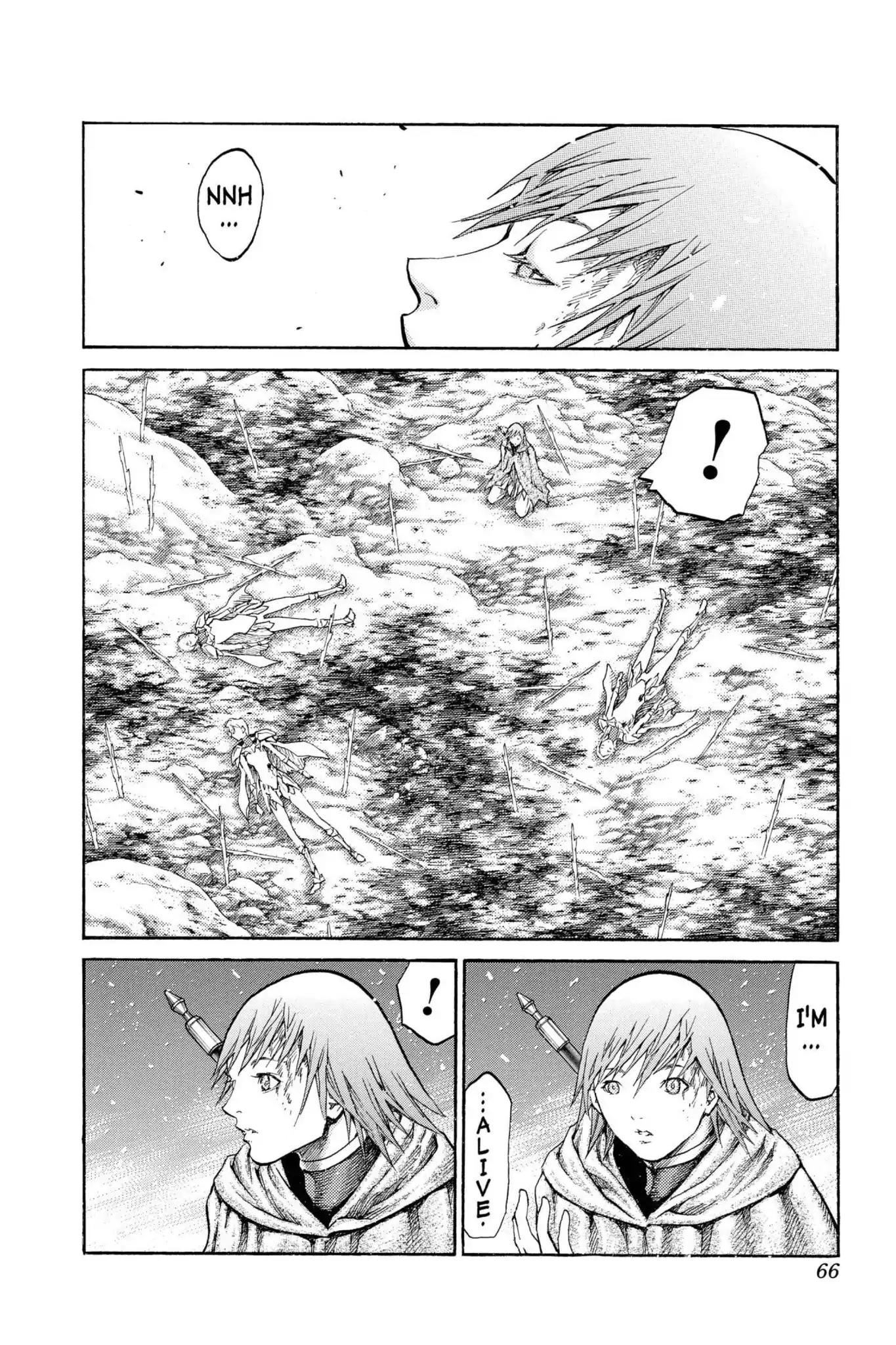 Claymore Chapter 65 page 27 - Chapter 65: Vol.12 Scene 65: The Souls of the Fallen, Part 1