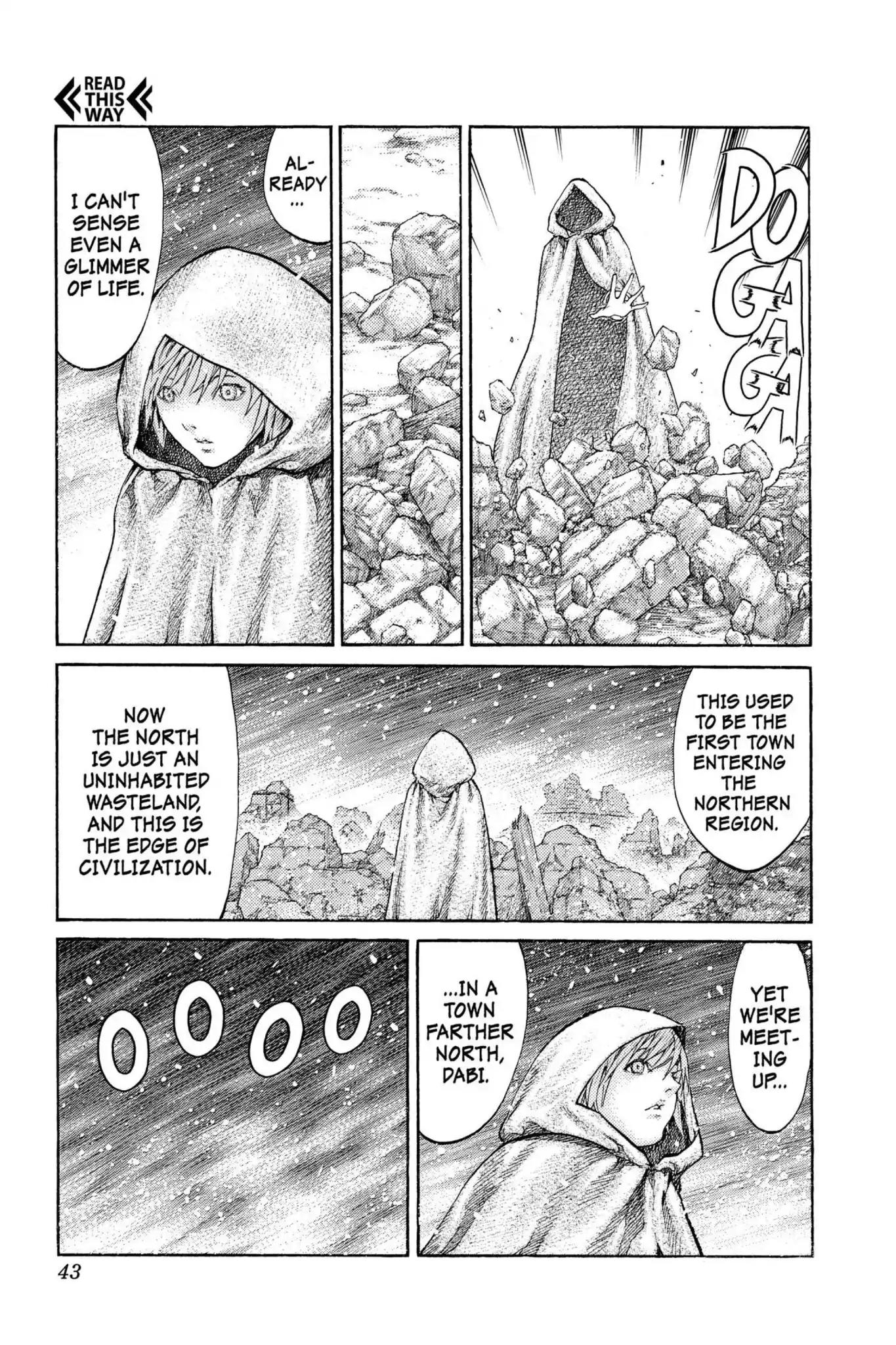 Claymore Chapter 65 page 4 - Chapter 65: Vol.12 Scene 65: The Souls of the Fallen, Part 1
