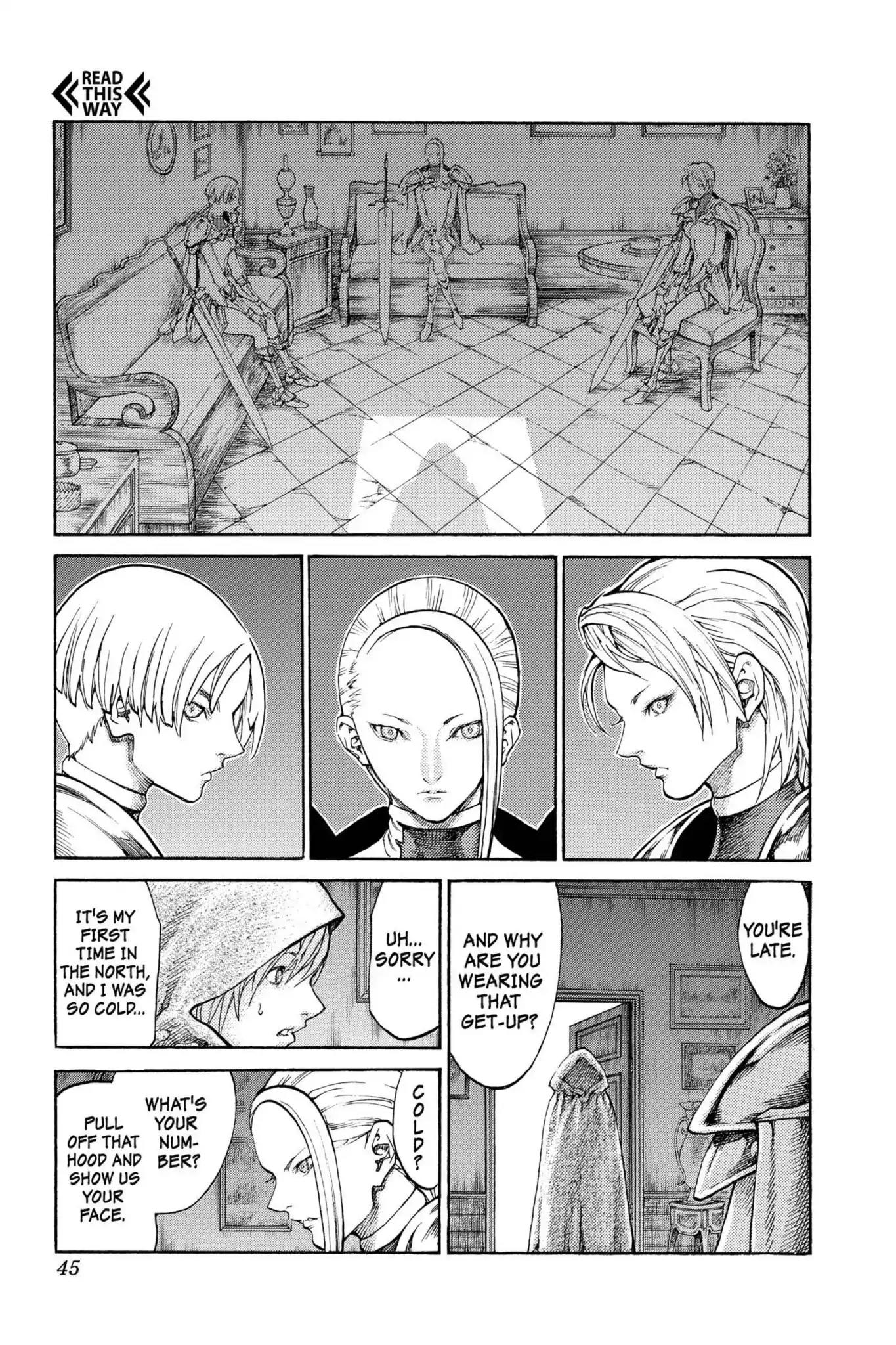 Claymore Chapter 65 page 6 - Chapter 65: Vol.12 Scene 65: The Souls of the Fallen, Part 1