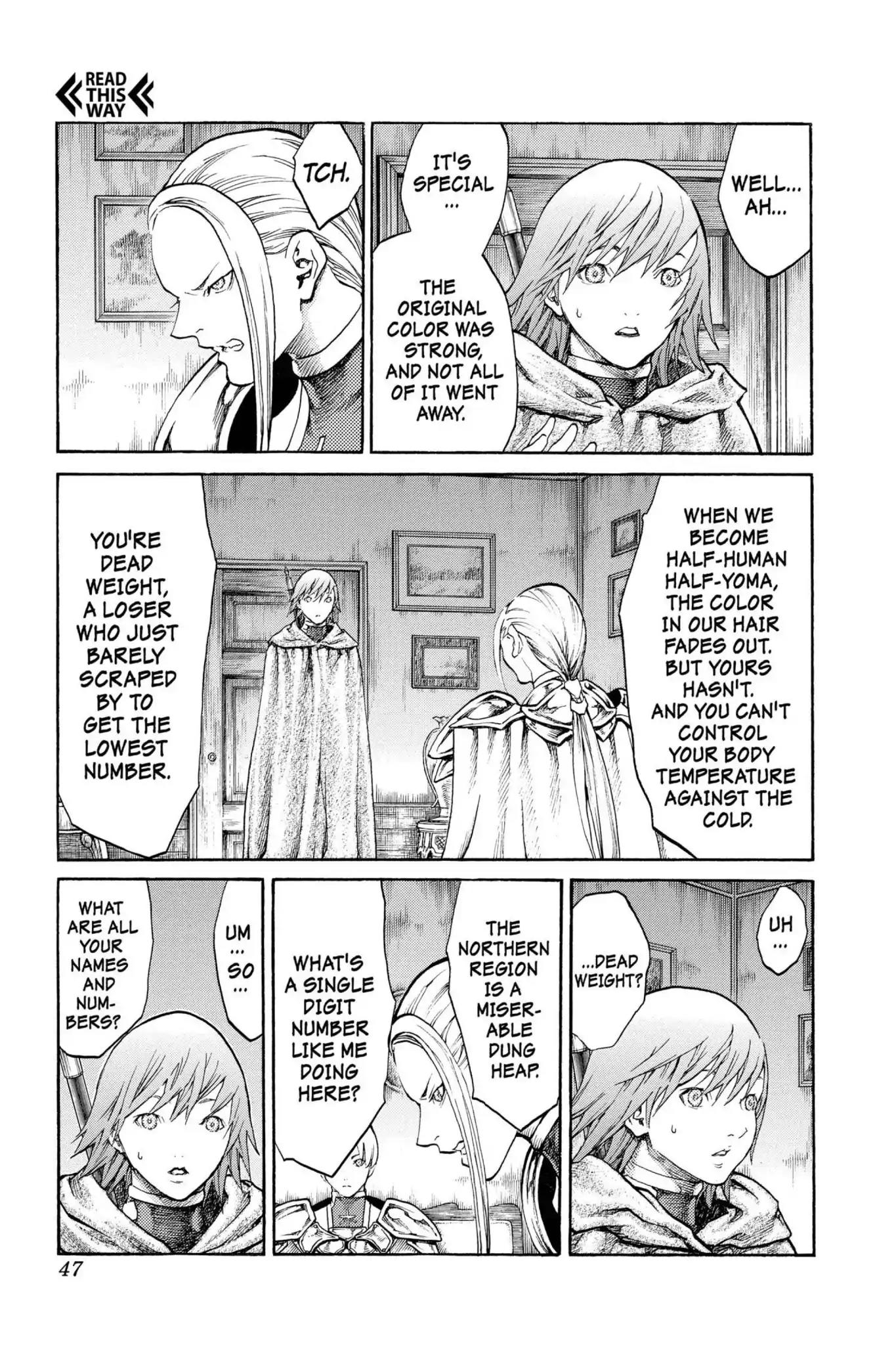 Claymore Chapter 65 page 8 - Chapter 65: Vol.12 Scene 65: The Souls of the Fallen, Part 1