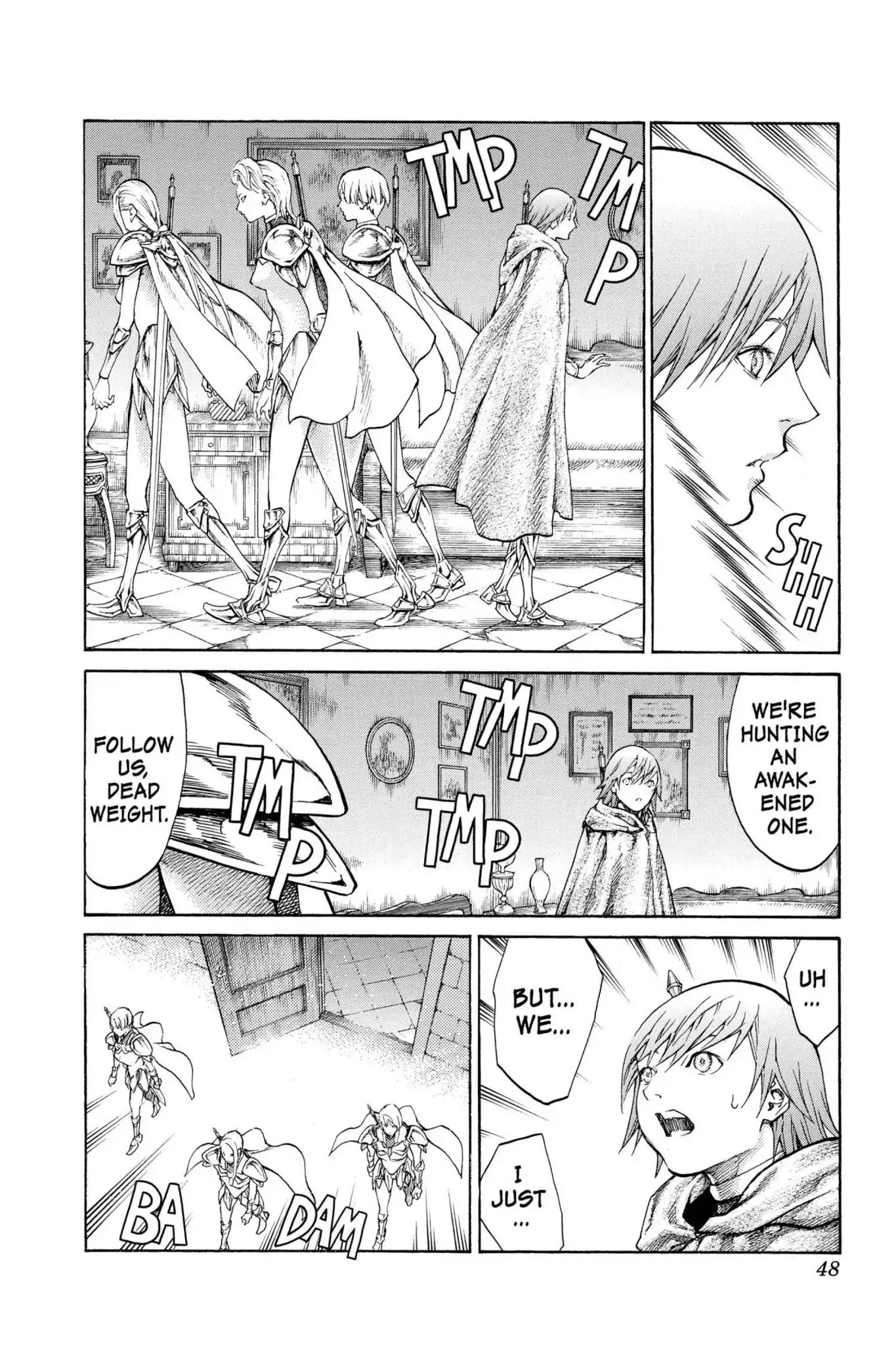 Claymore Chapter 65 page 9 - Chapter 65: Vol.12 Scene 65: The Souls of the Fallen, Part 1