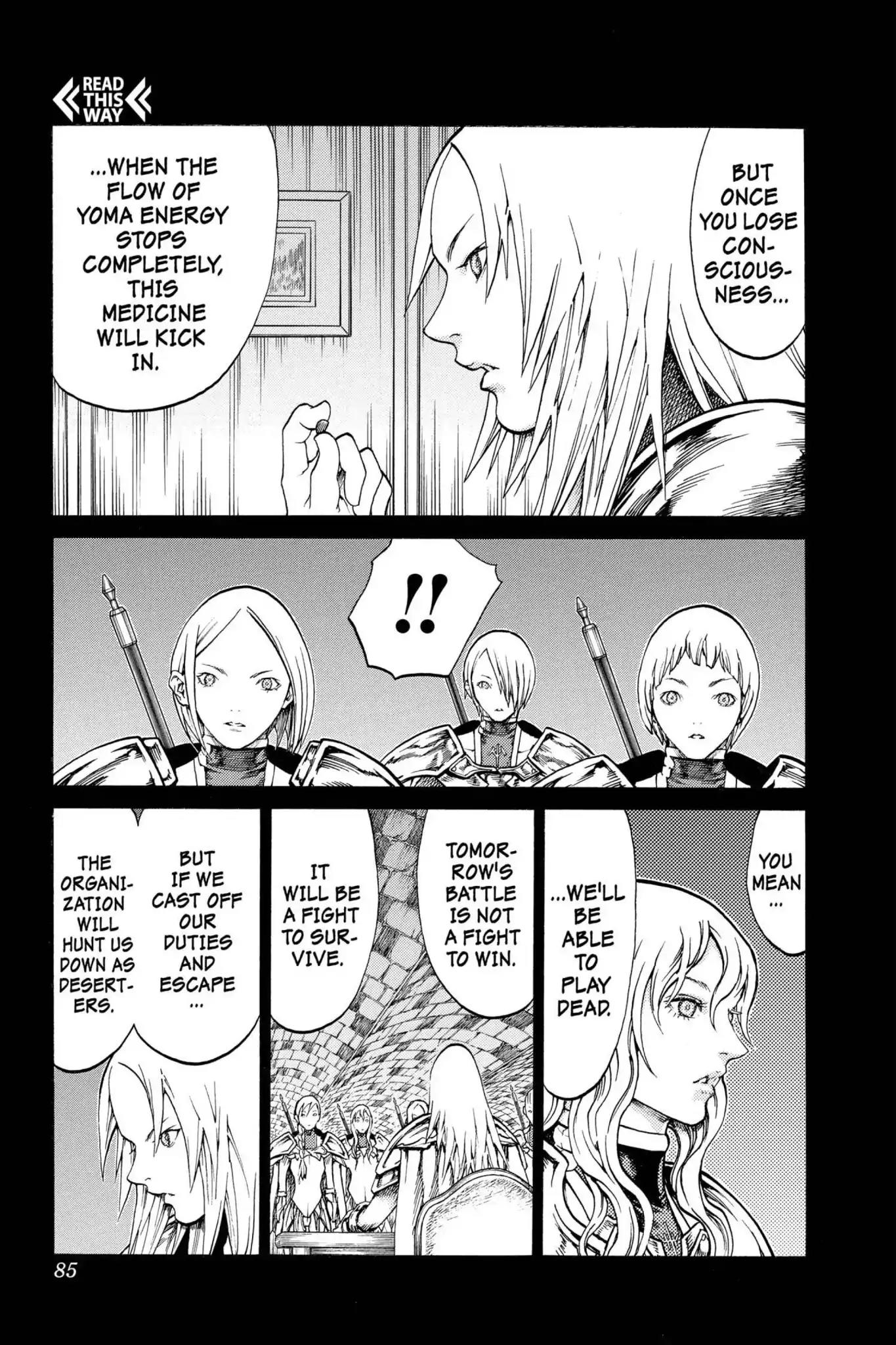 Claymore Chapter 66 page 14 - Chapter 66: Vol.12 Scene 66: The Souls of the Fallen, Part 2