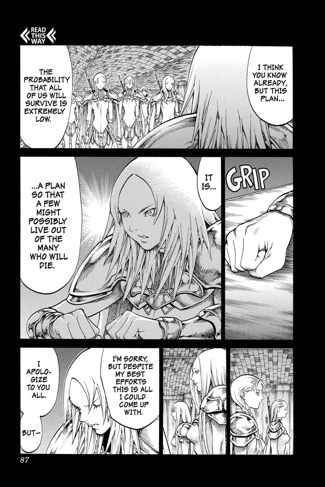 Claymore Chapter 66 page 16 - Chapter 66: Vol.12 Scene 66: The Souls of the Fallen, Part 2