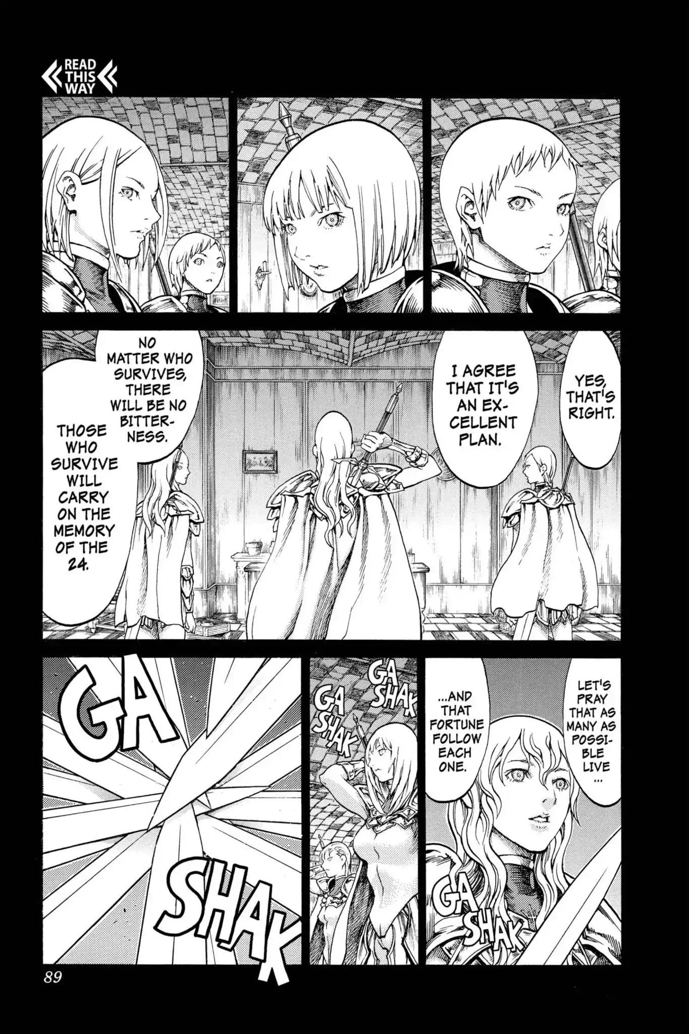 Claymore Chapter 66 page 18 - Chapter 66: Vol.12 Scene 66: The Souls of the Fallen, Part 2