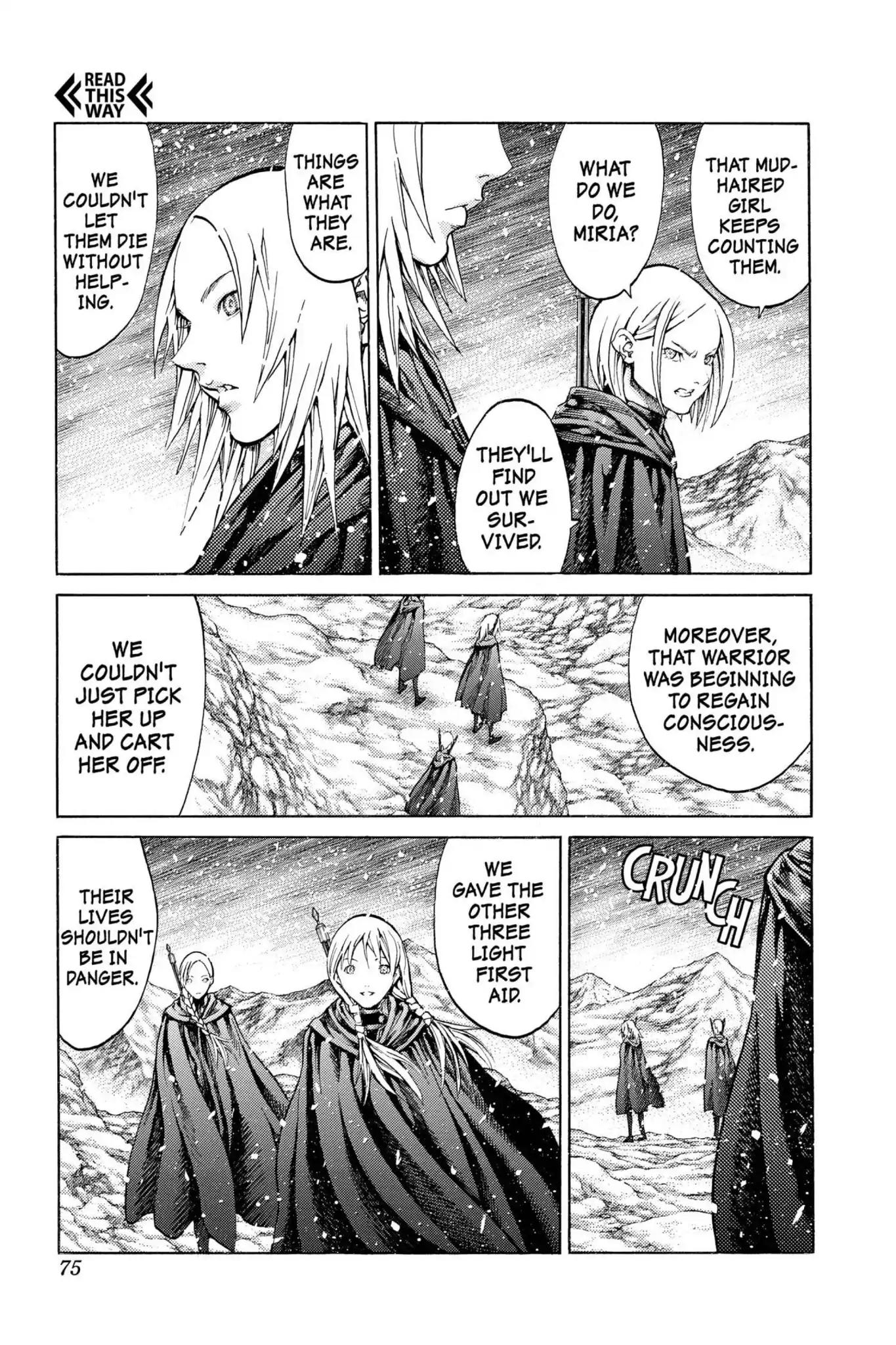 Claymore Chapter 66 page 4 - Chapter 66: Vol.12 Scene 66: The Souls of the Fallen, Part 2