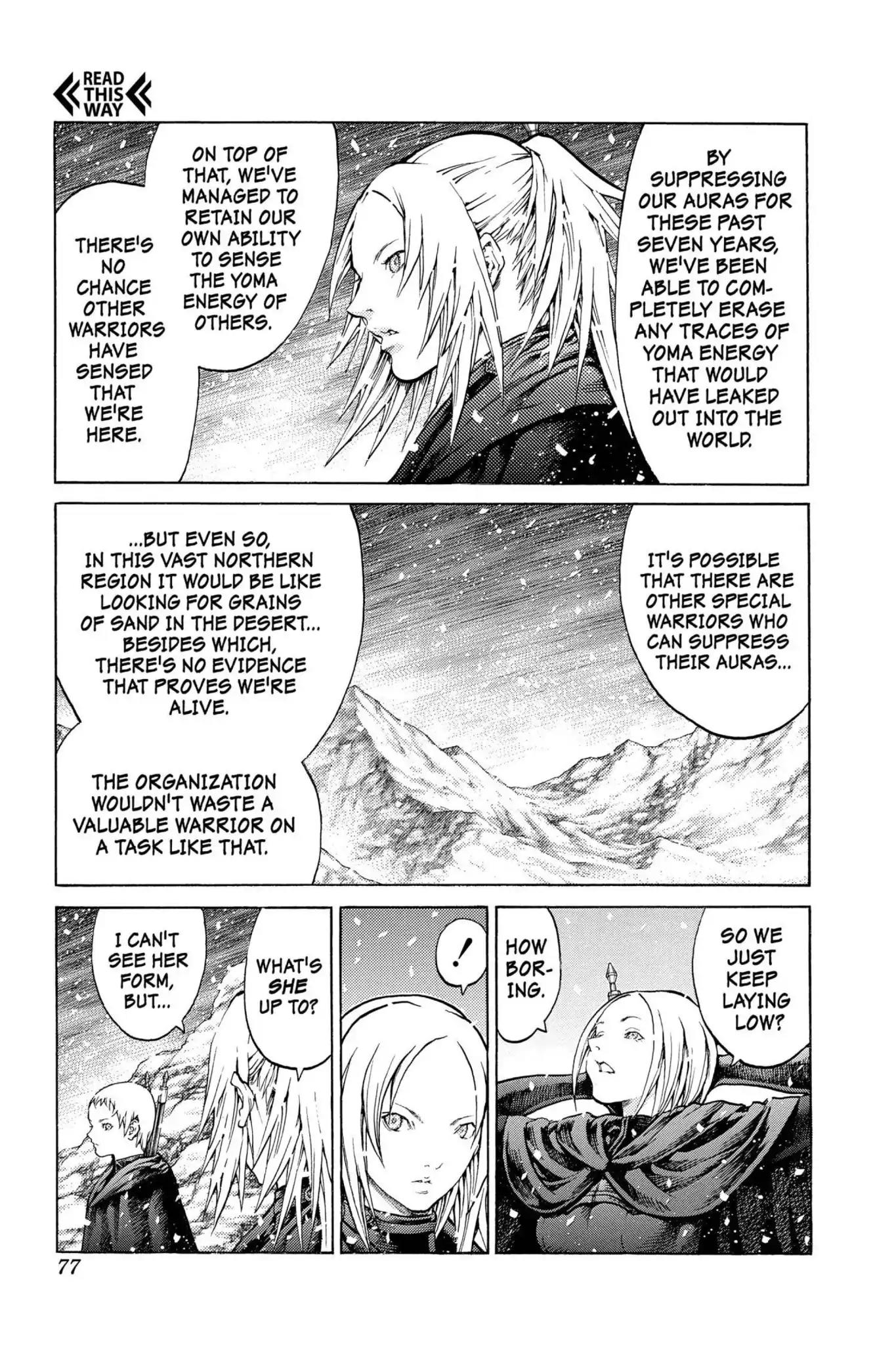 Claymore Chapter 66 page 6 - Chapter 66: Vol.12 Scene 66: The Souls of the Fallen, Part 2