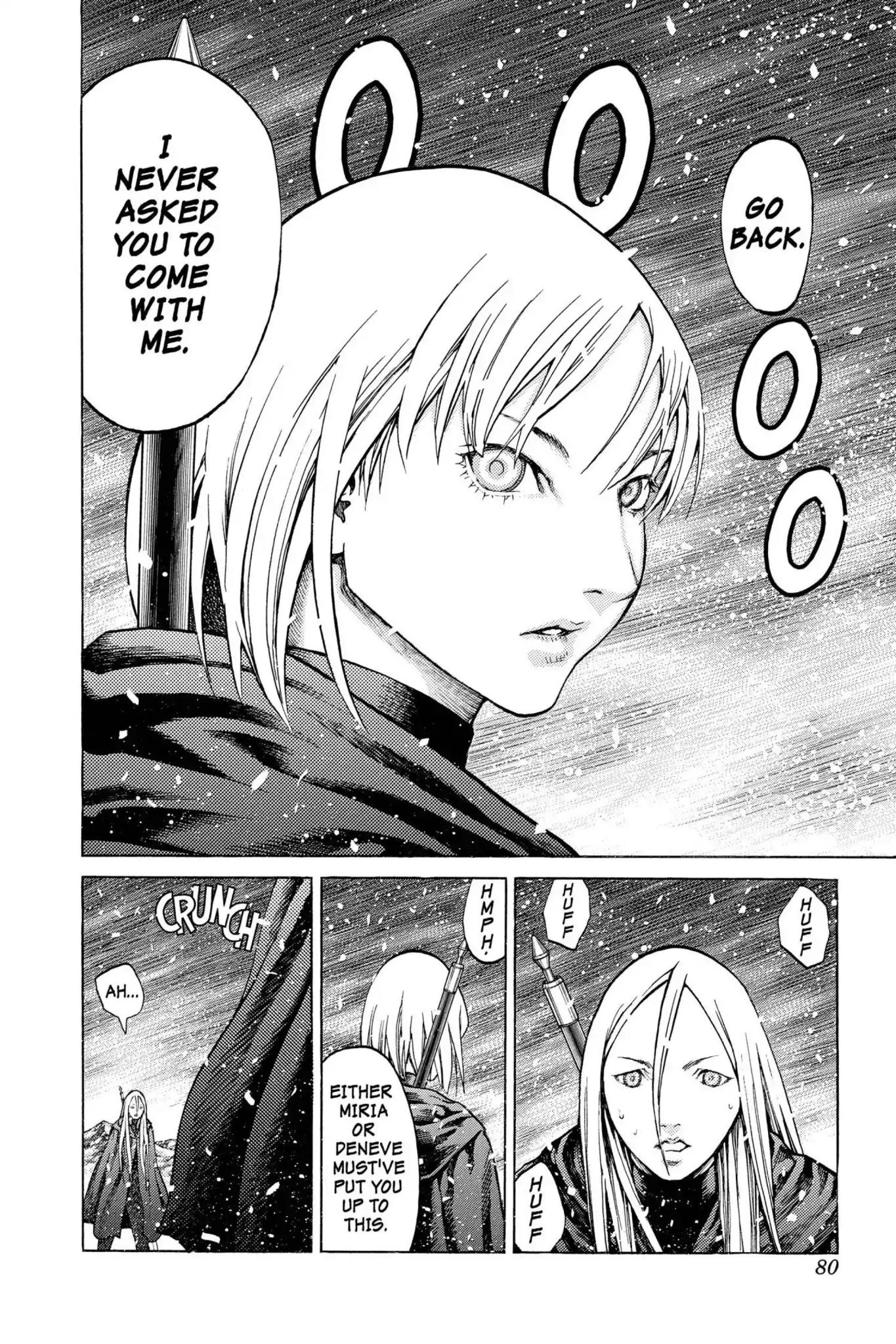 Claymore Chapter 66 page 9 - Chapter 66: Vol.12 Scene 66: The Souls of the Fallen, Part 2