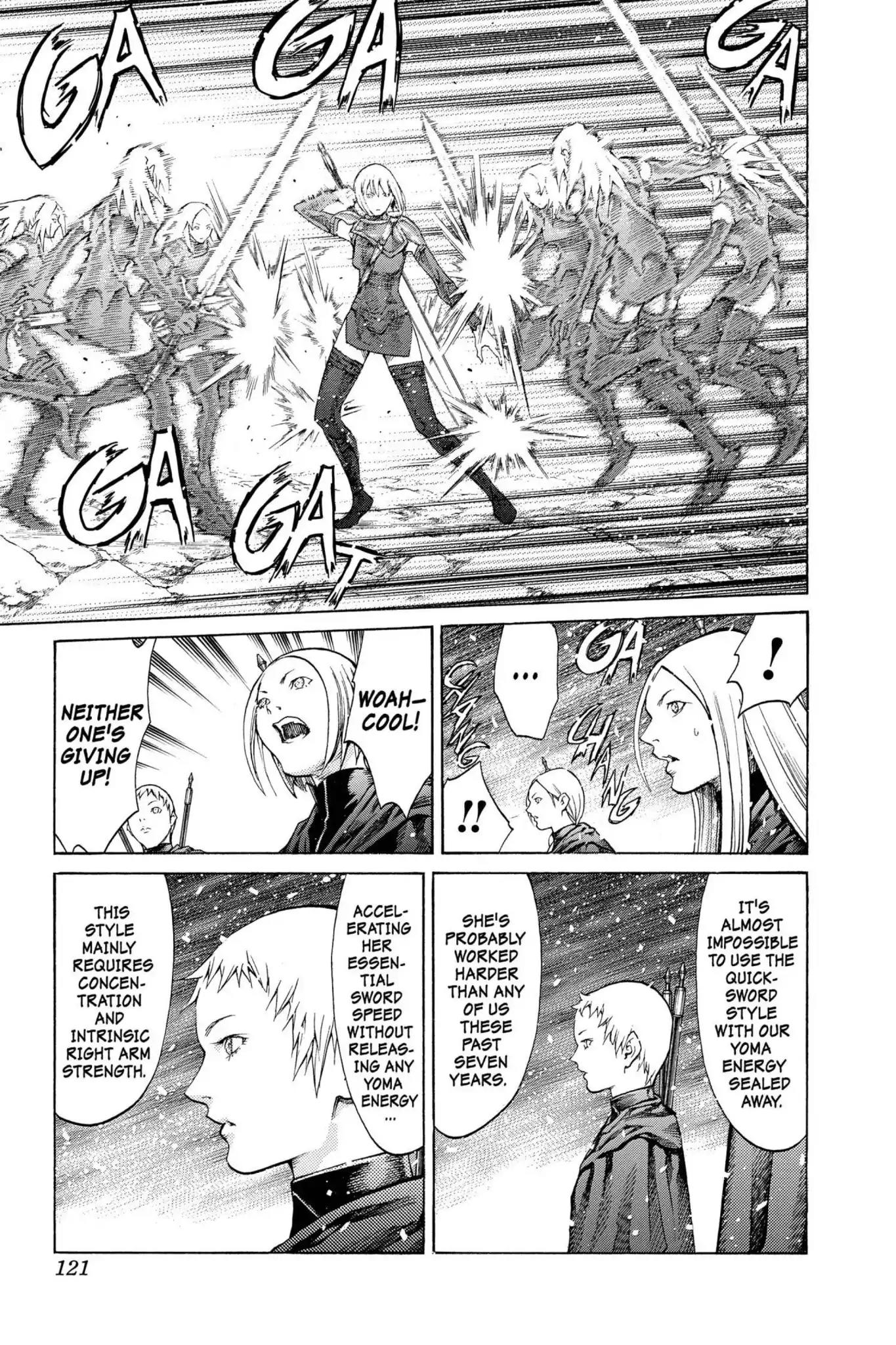 Claymore Chapter 67 page 17 - Chapter 67: Vol.12 Scene 67: The Souls of the Fallen, Part 3