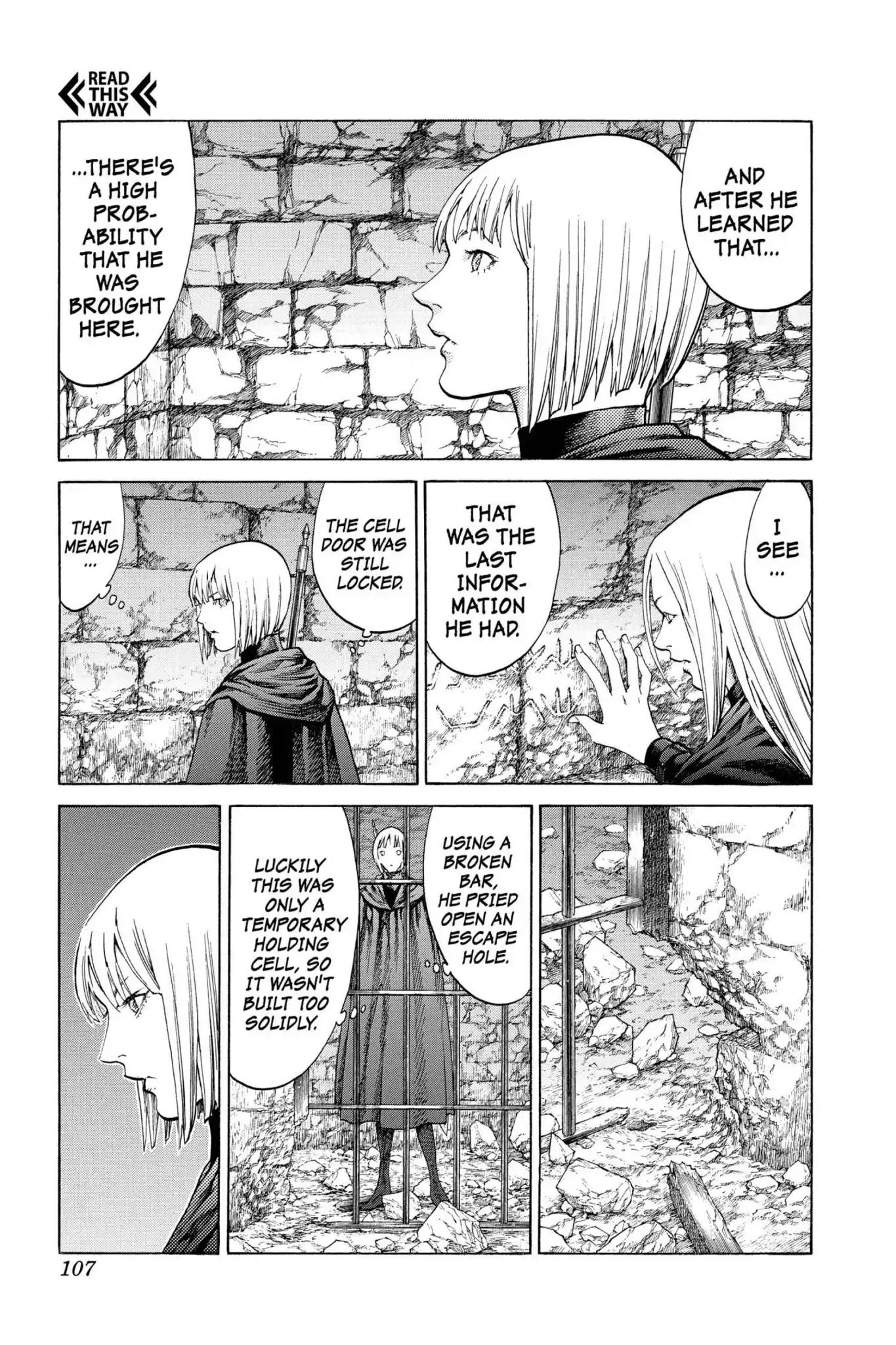 Claymore Chapter 67 page 4 - Chapter 67: Vol.12 Scene 67: The Souls of the Fallen, Part 3
