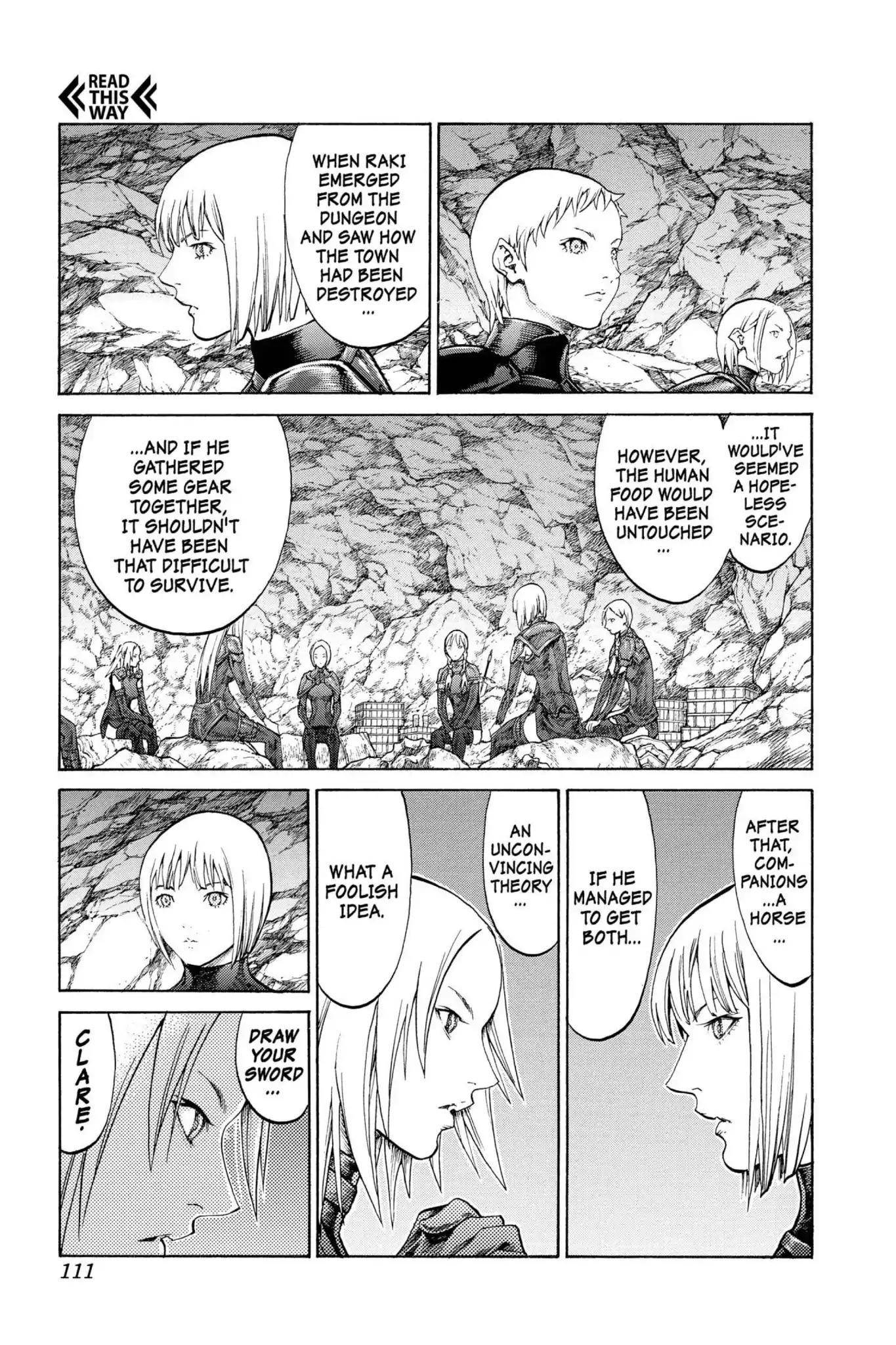 Claymore Chapter 67 page 8 - Chapter 67: Vol.12 Scene 67: The Souls of the Fallen, Part 3