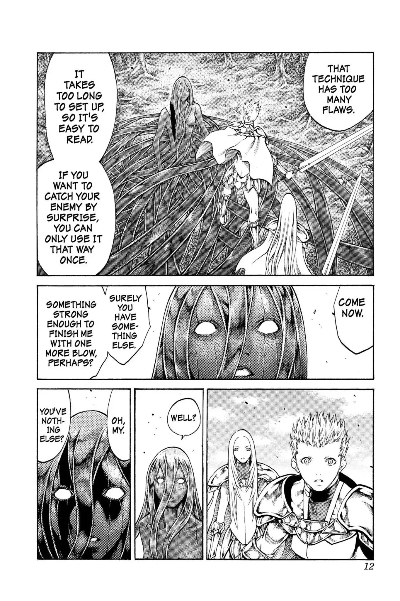 Claymore Chapter 70 page 12 - Chapter 70: Vol.13 Scene 70: The Defiant Ones, Part 3