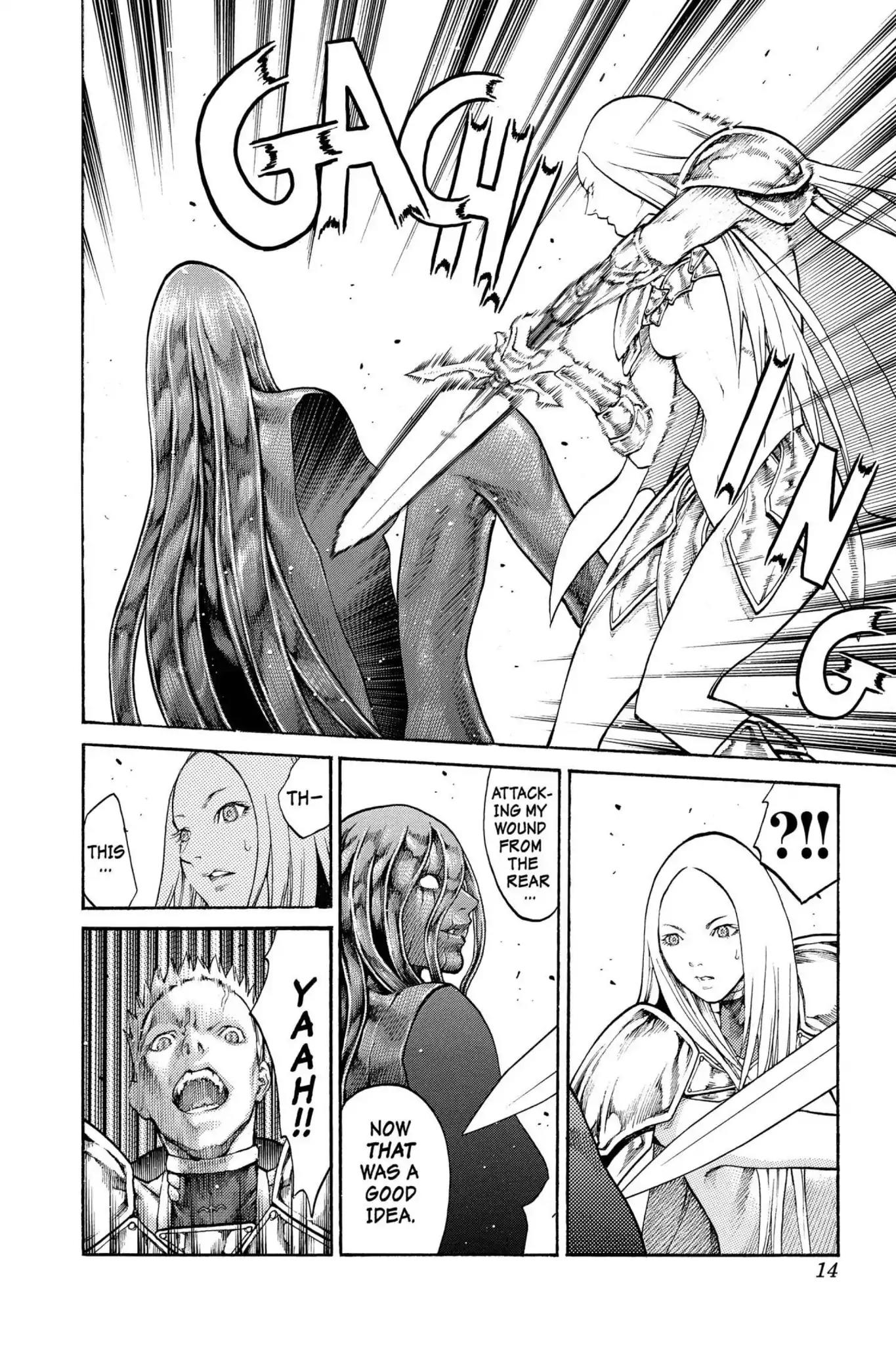 Claymore Chapter 70 page 14 - Chapter 70: Vol.13 Scene 70: The Defiant Ones, Part 3