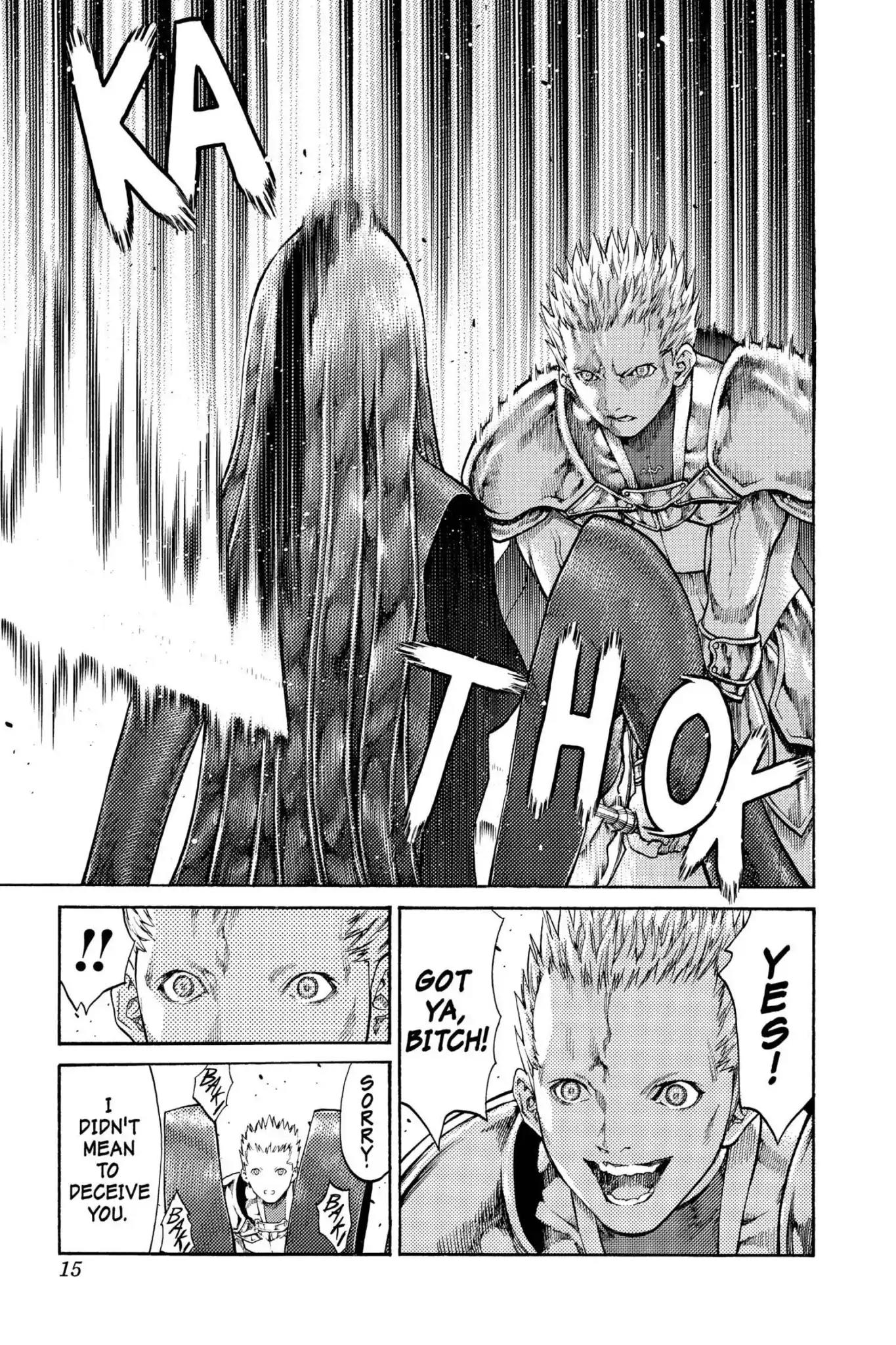 Claymore Chapter 70 page 15 - Chapter 70: Vol.13 Scene 70: The Defiant Ones, Part 3