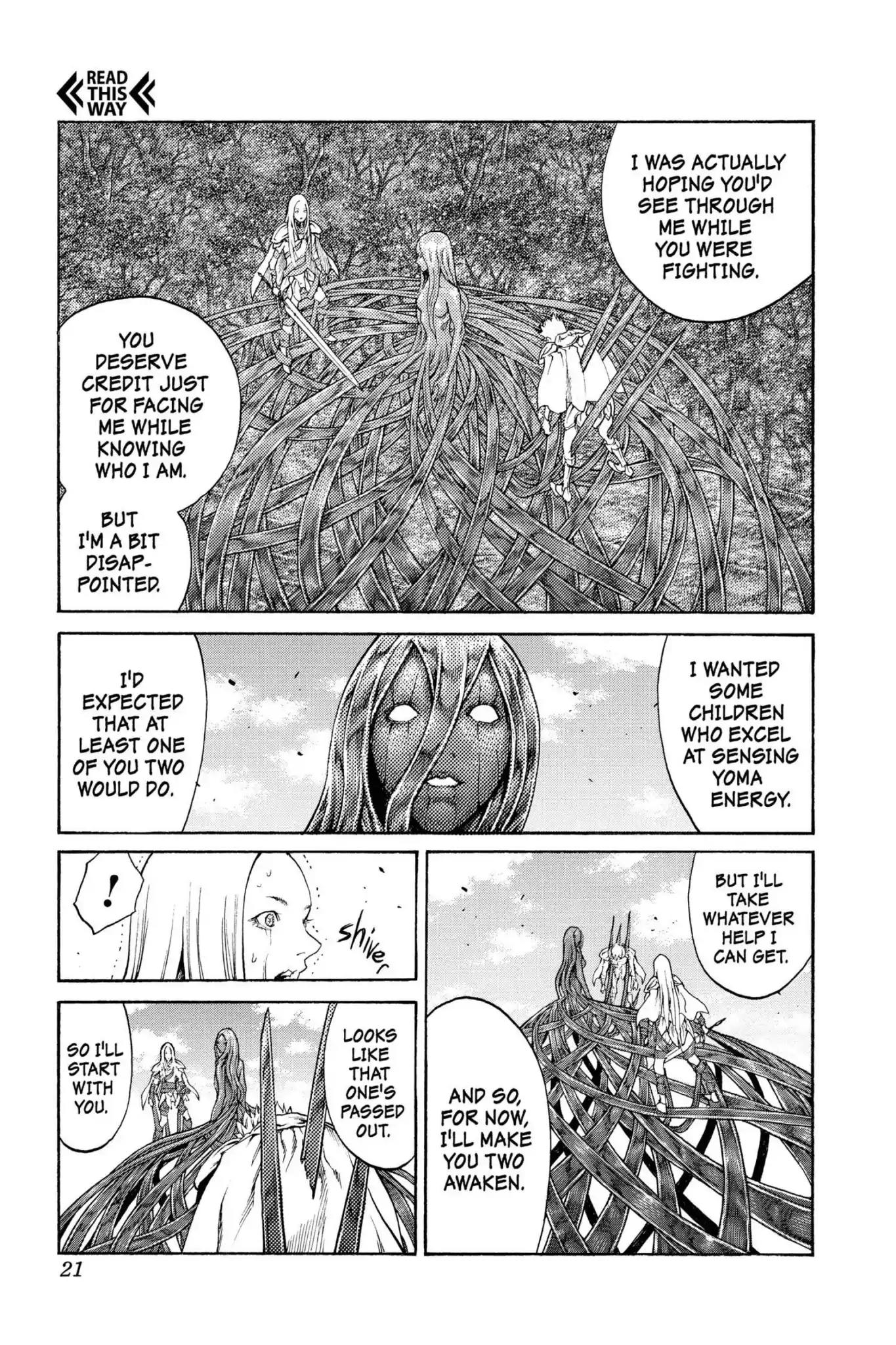 Claymore Chapter 70 page 21 - Chapter 70: Vol.13 Scene 70: The Defiant Ones, Part 3