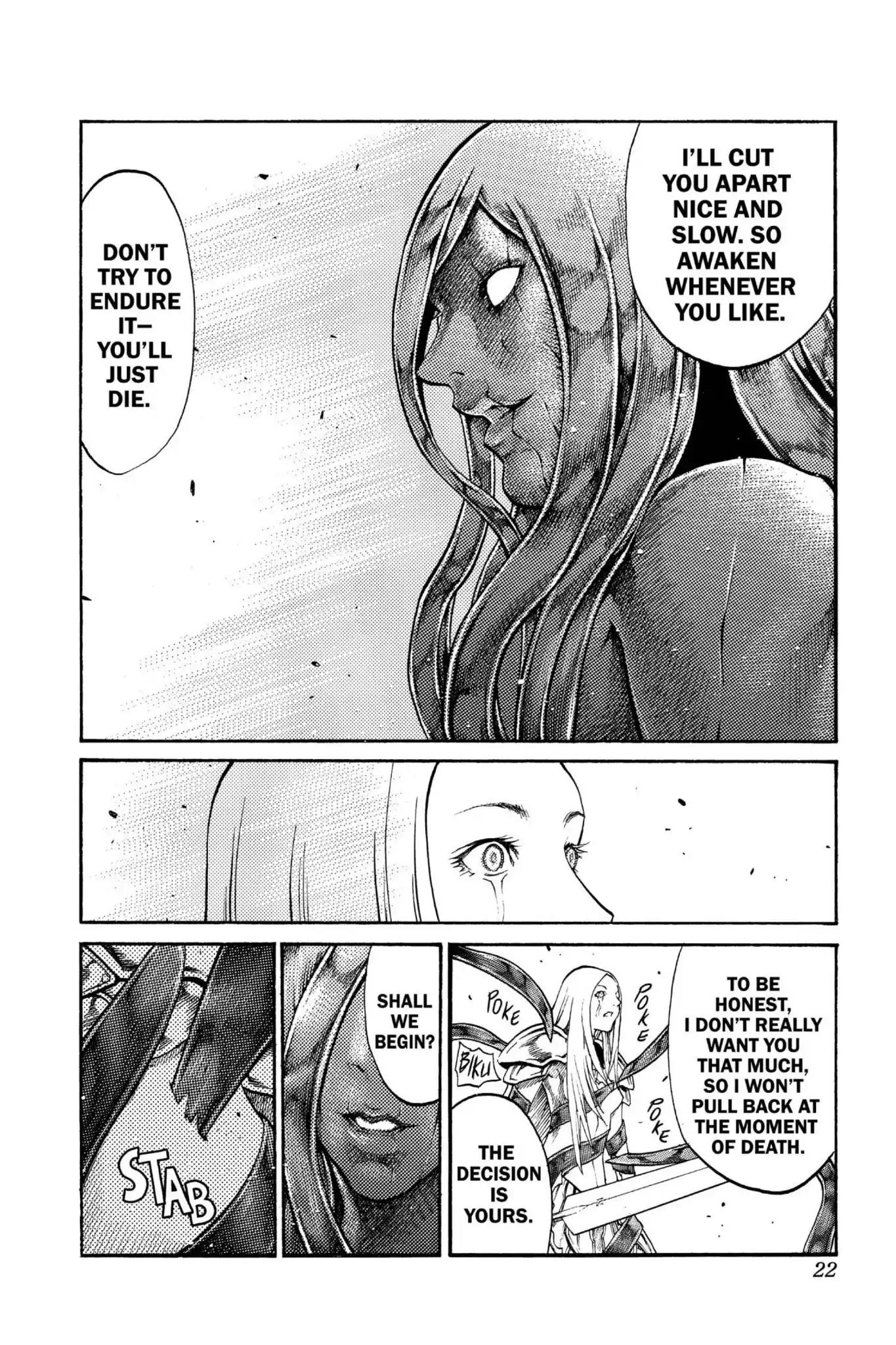 Claymore Chapter 70 page 22 - Chapter 70: Vol.13 Scene 70: The Defiant Ones, Part 3
