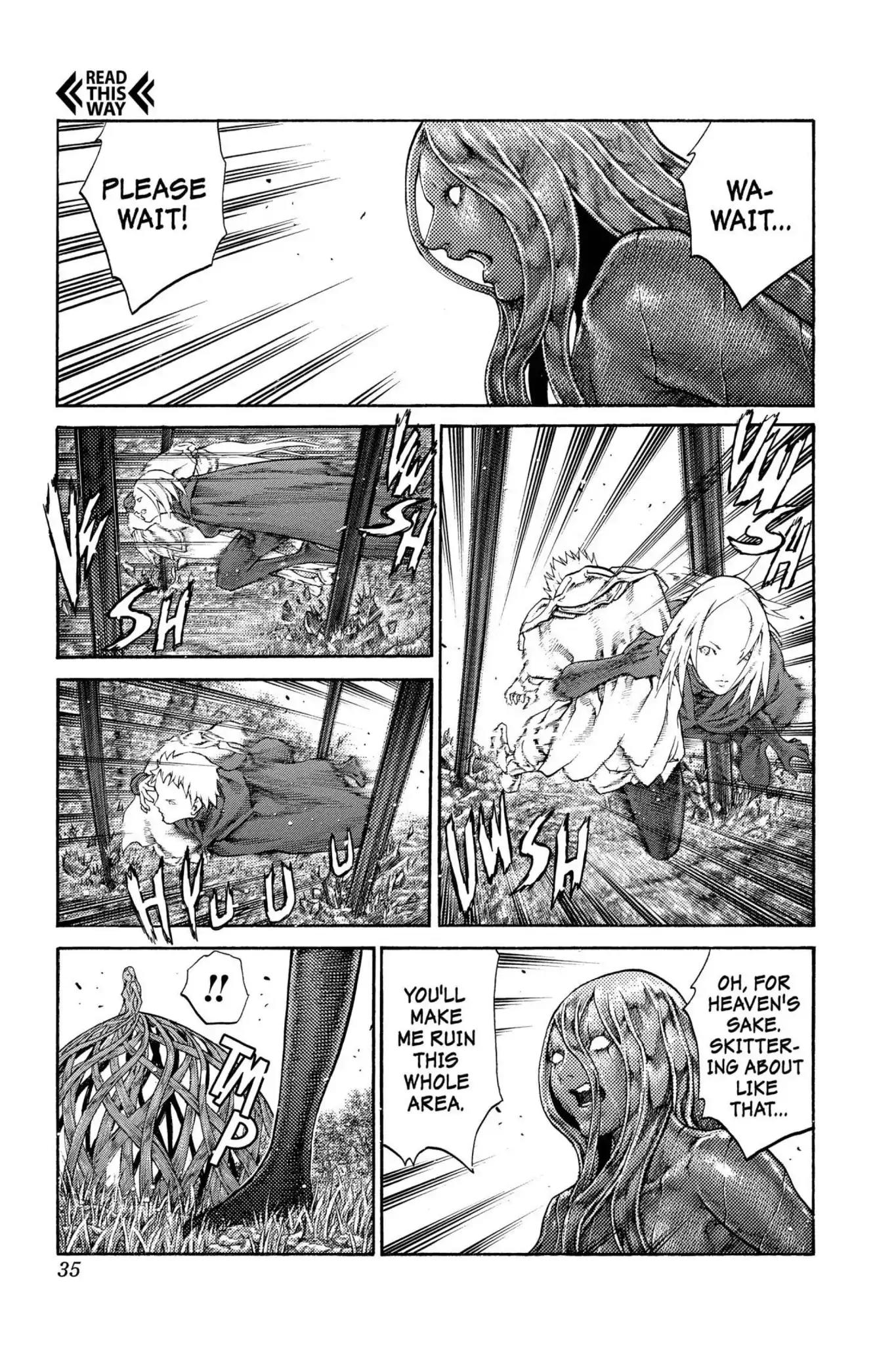 Claymore Chapter 70 page 34 - Chapter 70: Vol.13 Scene 70: The Defiant Ones, Part 3