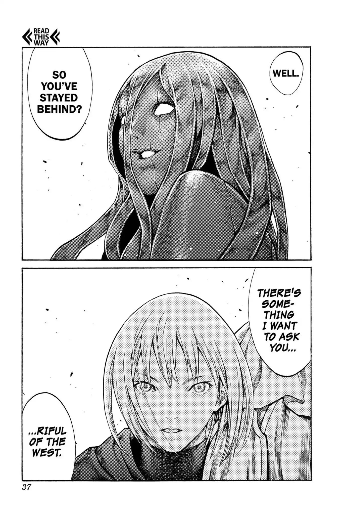 Claymore Chapter 70 page 36 - Chapter 70: Vol.13 Scene 70: The Defiant Ones, Part 3