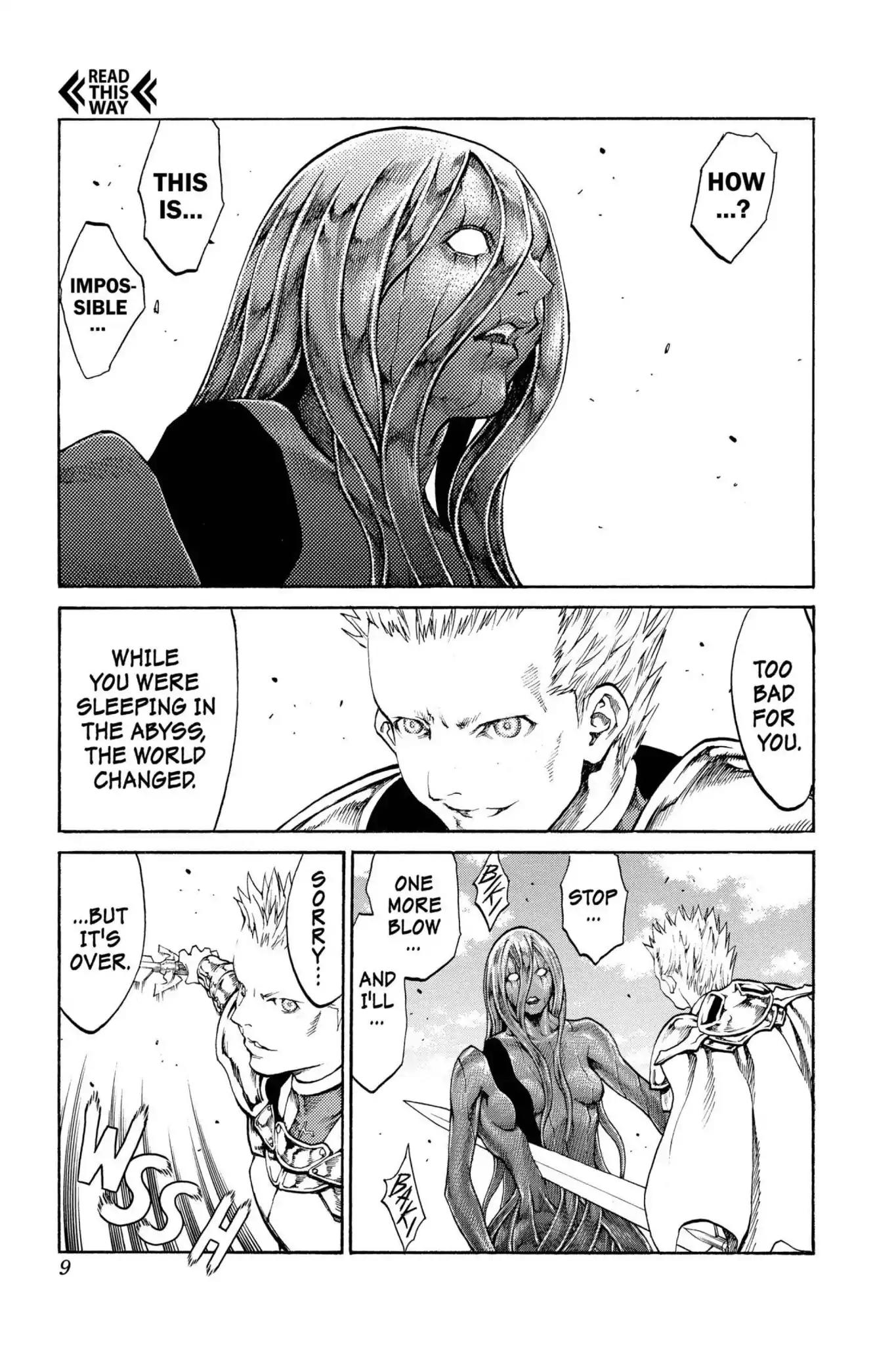 Claymore Chapter 70 page 9 - Chapter 70: Vol.13 Scene 70: The Defiant Ones, Part 3