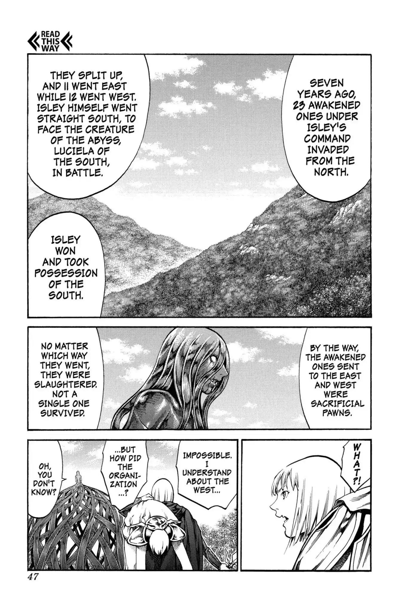 Claymore Chapter 71 page 10 - Chapter 71: Vol.13 Scene 71: The Defiant Ones, Part 4