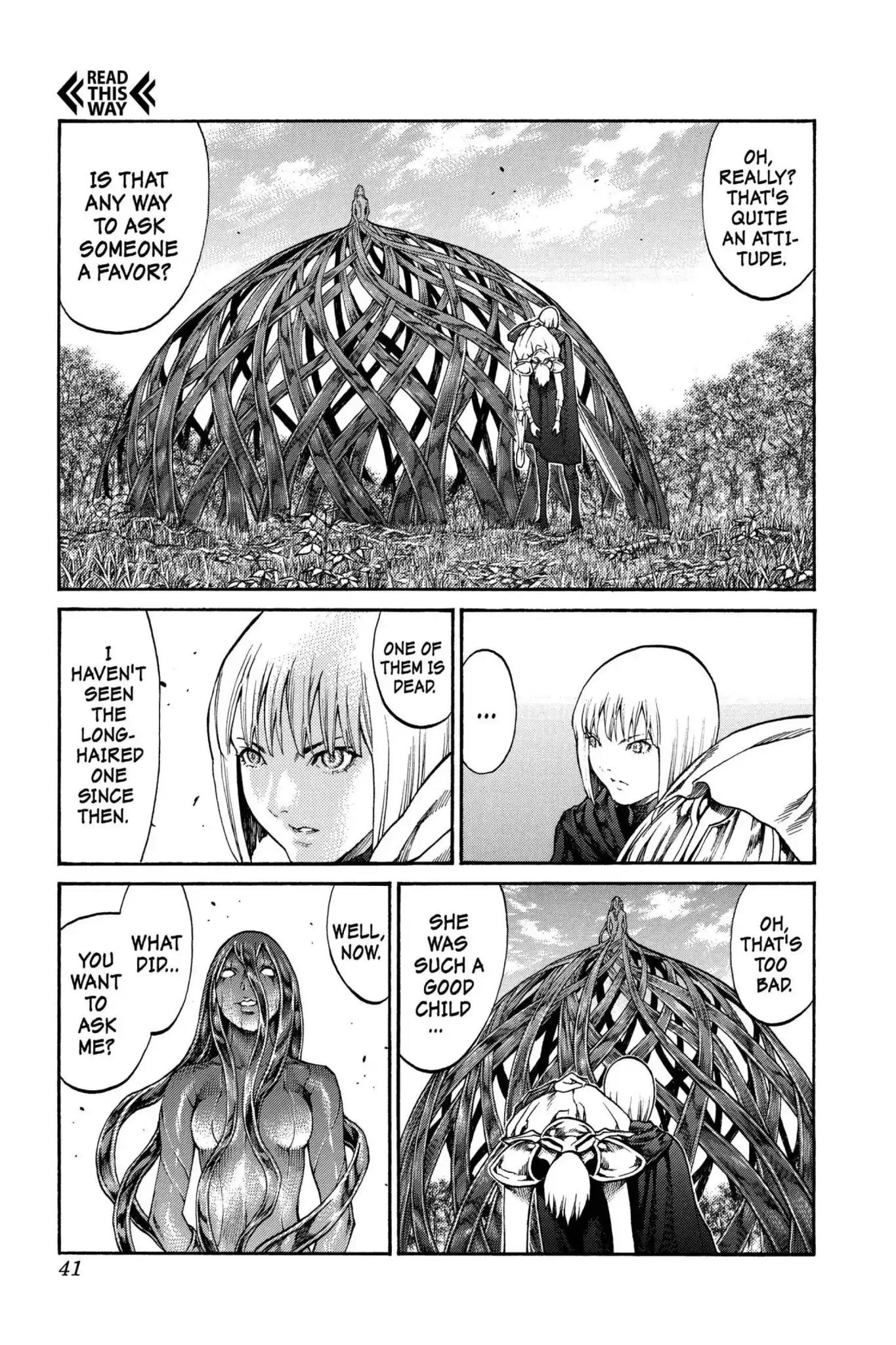 Claymore Chapter 71 page 4 - Chapter 71: Vol.13 Scene 71: The Defiant Ones, Part 4