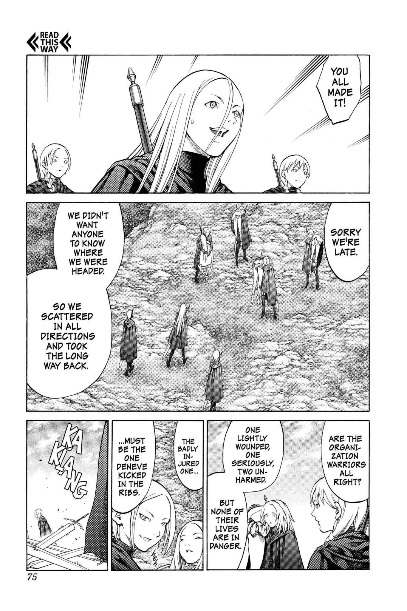 Claymore Chapter 72 page 4 - Chapter 72: Vol.13 Scene 72: The Defiant Ones, Part 5