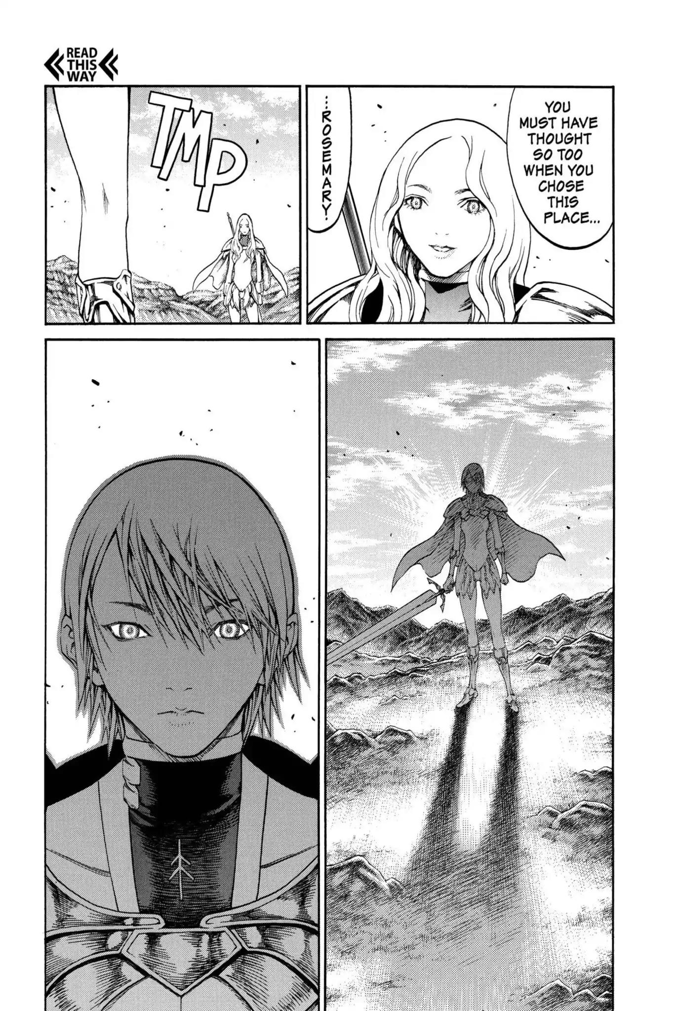 Claymore Chapter 73.5 page 10 - Vol.13 Extra Scene 1: A Warrior's Pride
