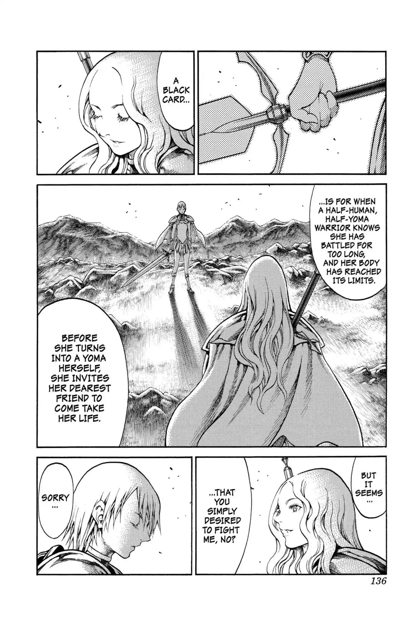 Claymore Chapter 73.5 page 11 - Vol.13 Extra Scene 1: A Warrior's Pride