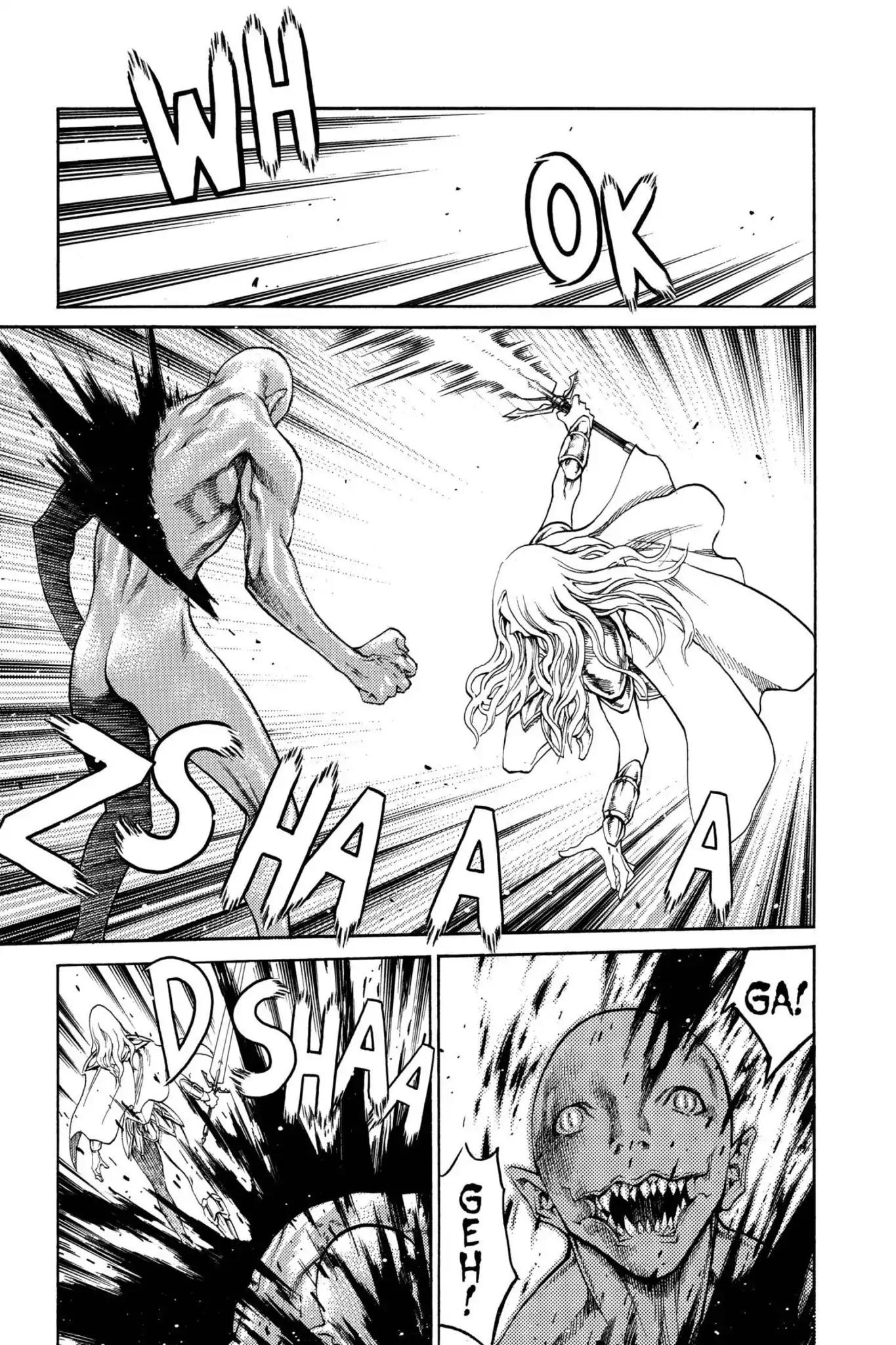 Claymore Chapter 73.5 page 2 - Vol.13 Extra Scene 1: A Warrior's Pride