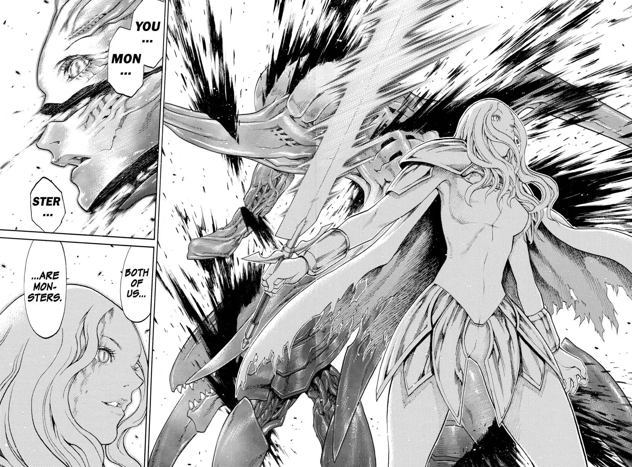 Claymore Chapter 73.5 page 28 - Vol.13 Extra Scene 1: A Warrior's Pride