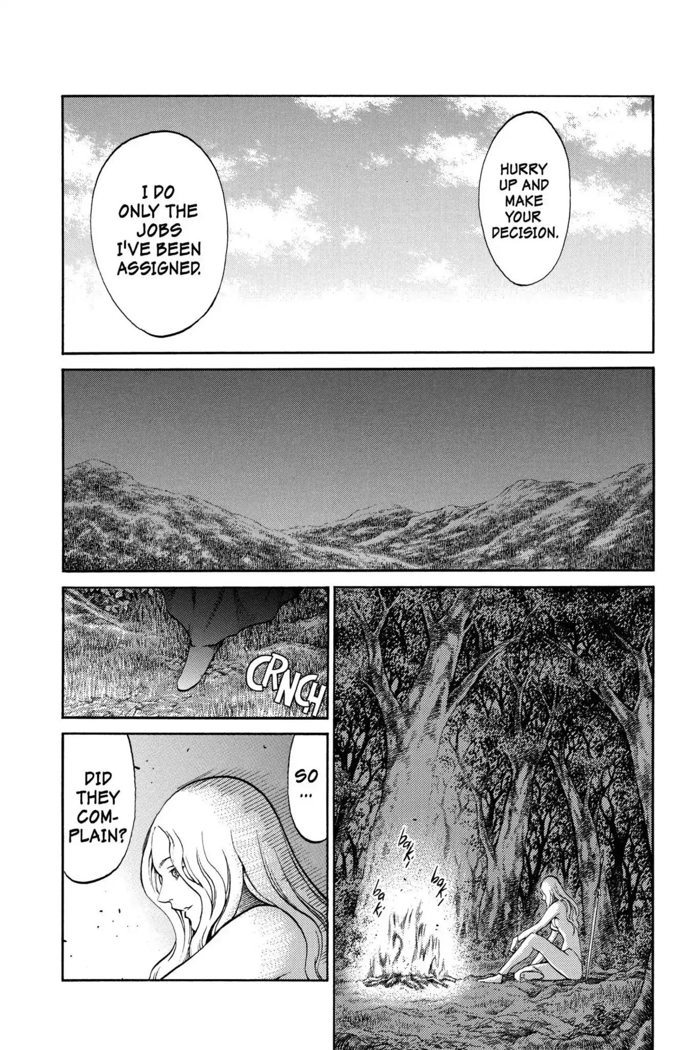 Claymore Chapter 73.5 page 5 - Vol.13 Extra Scene 1: A Warrior's Pride